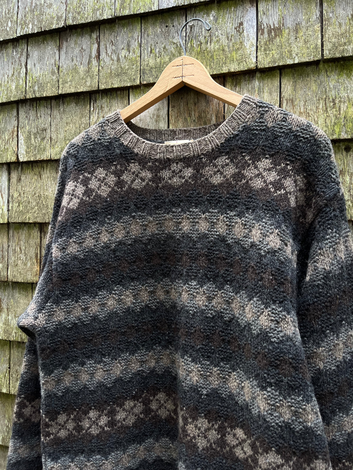 90s J.Crew Fair Isle Wool Knit Sweater (L)