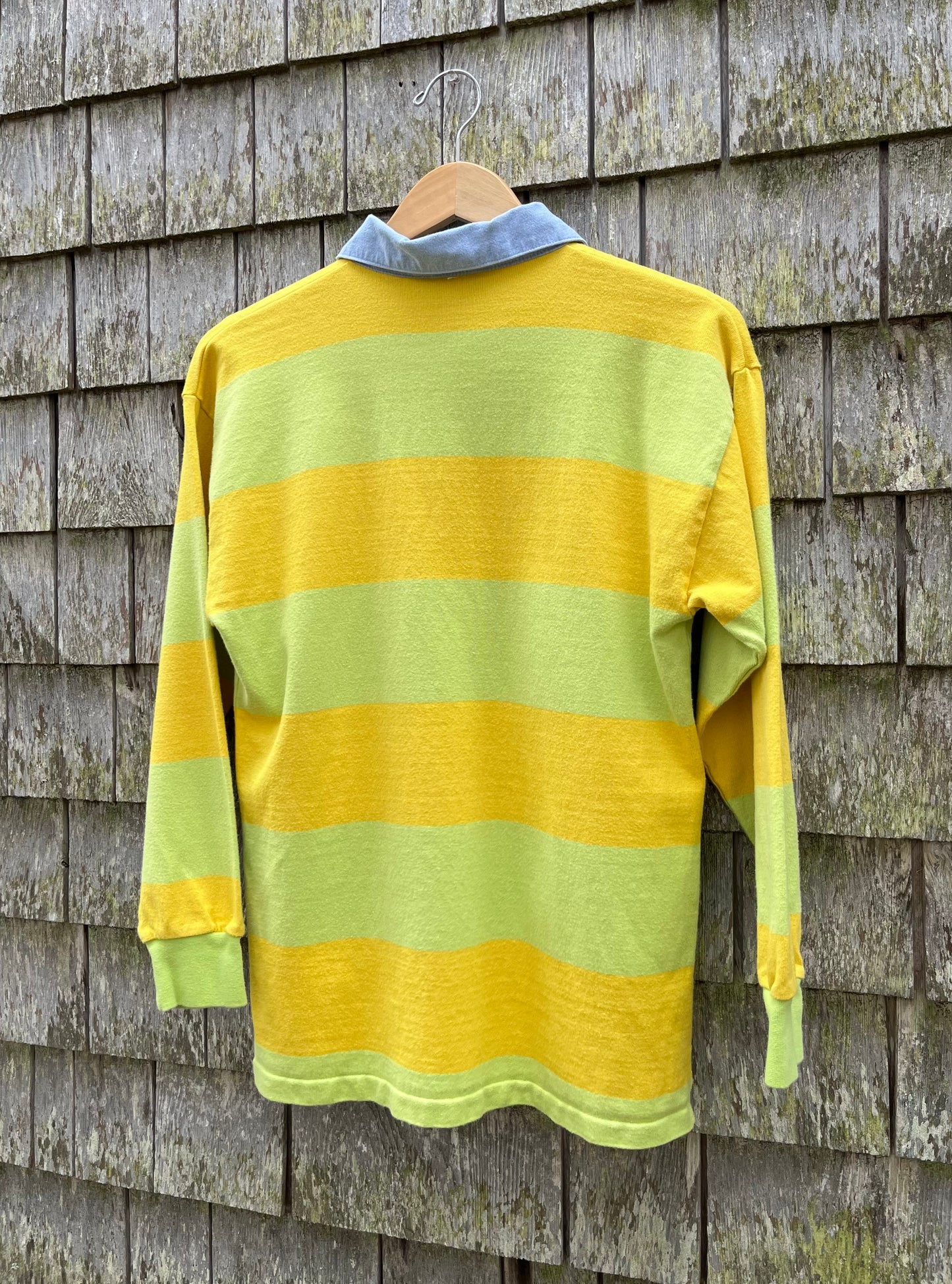 90s J.Crew Striped Cotton Rugby Shirt (S)