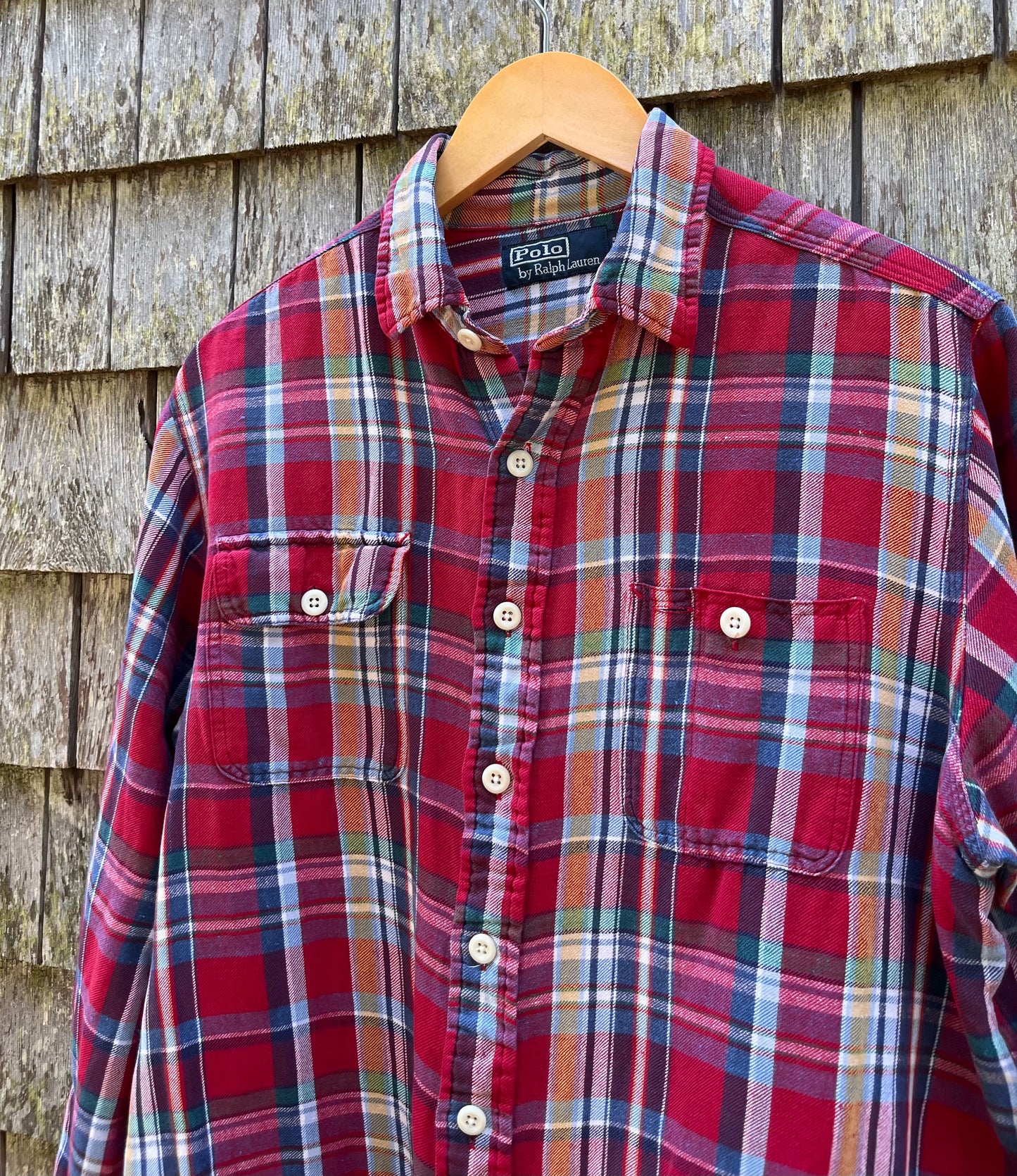 00s Polo Ralph Lauren Linen Silk Blend Button Front Shirt (M/L)