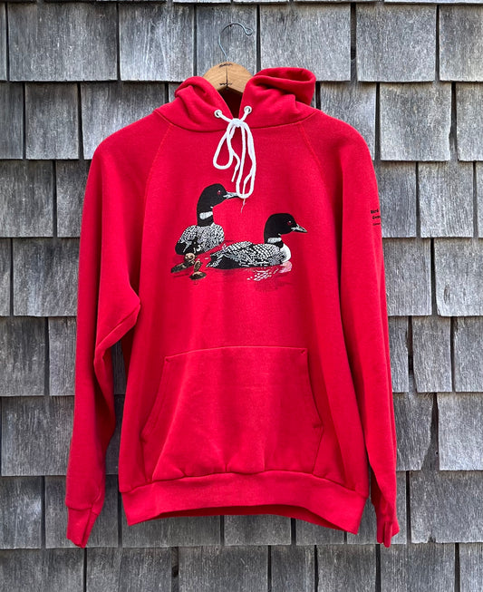 80s Bird Watcher’s General Store Orleans Raglan Sleeve Hoodie Sweatshirt (L)