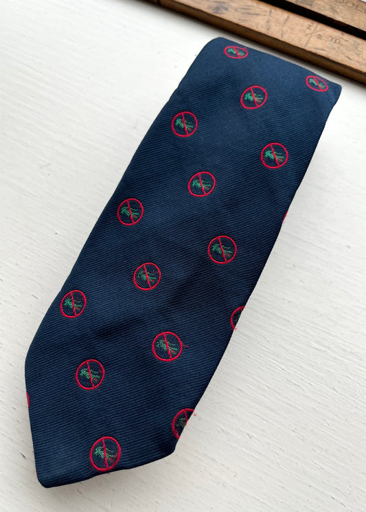 80s Charing Cross Anti Lacoste Emblematic Tie