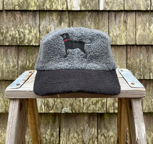 90s The Black Dog Pile Fleece Strapback Cap (OSFA)