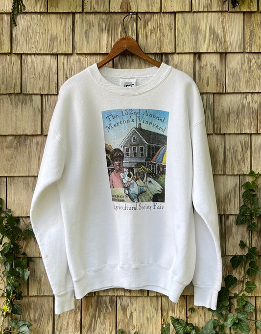 90s Martha’s Vineyard Agricultural Fair Crewneck Sweatshirt (L)