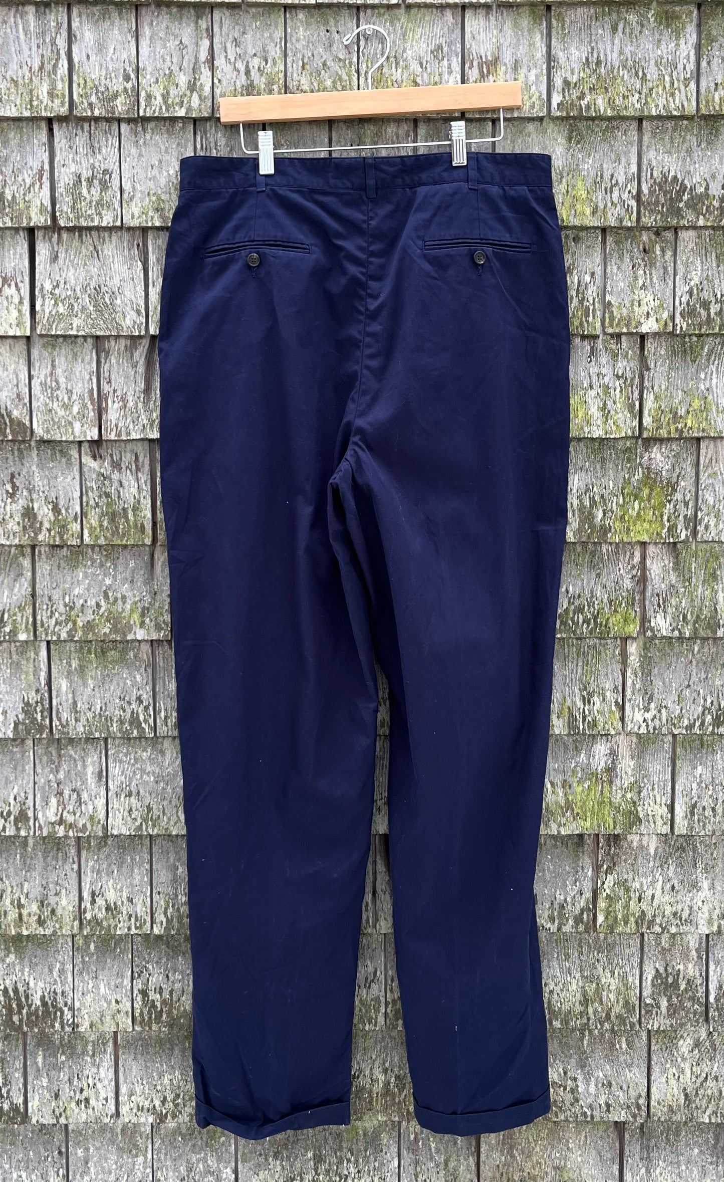 90s J.Crew Pleated Cotton Trousers (34/34)