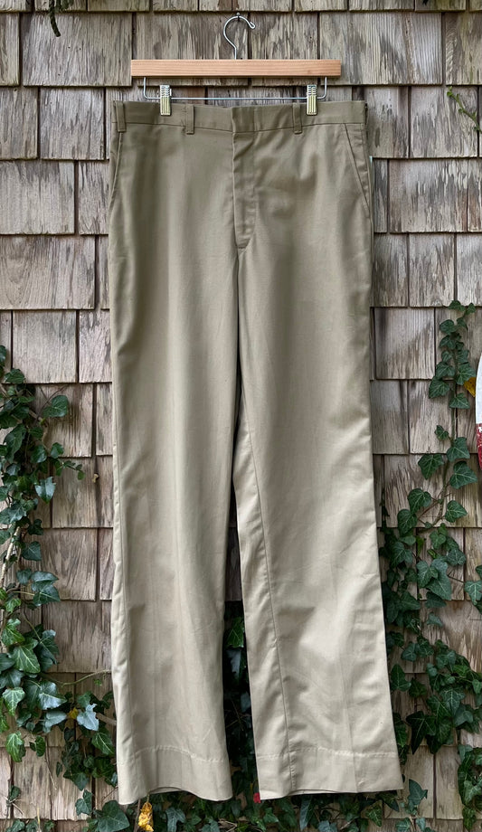 80s Harvard Coop Deadstock Cotton Chino Trousers (34/32)