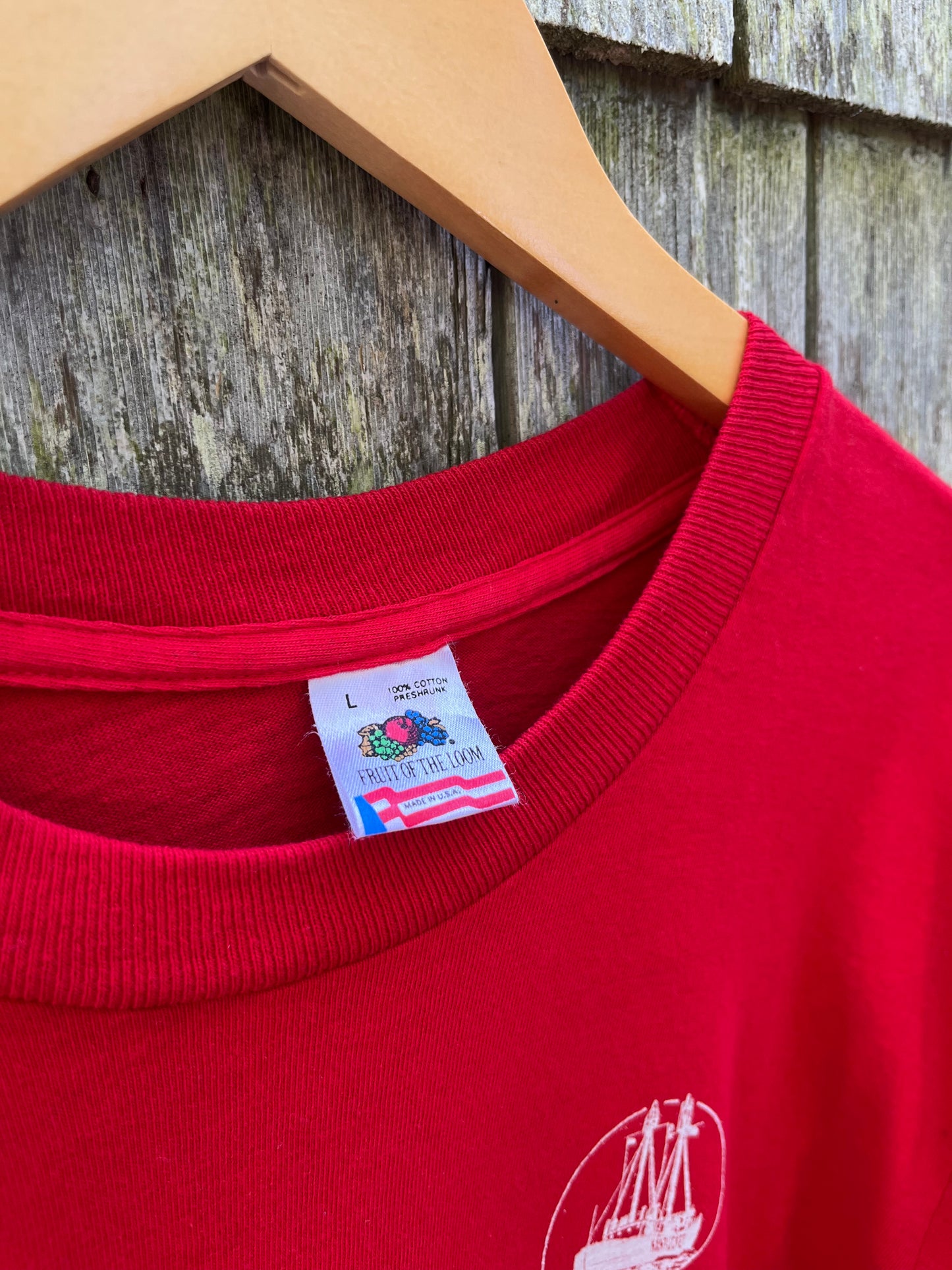 80s Lightship #112 Nantucket Portland Maine T-Shirt (L)