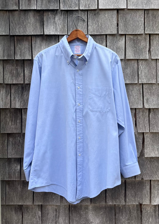 ~80s Brooks Brothers Pinpoint Oxford Cloth Button Down Shirt (16.5-3)