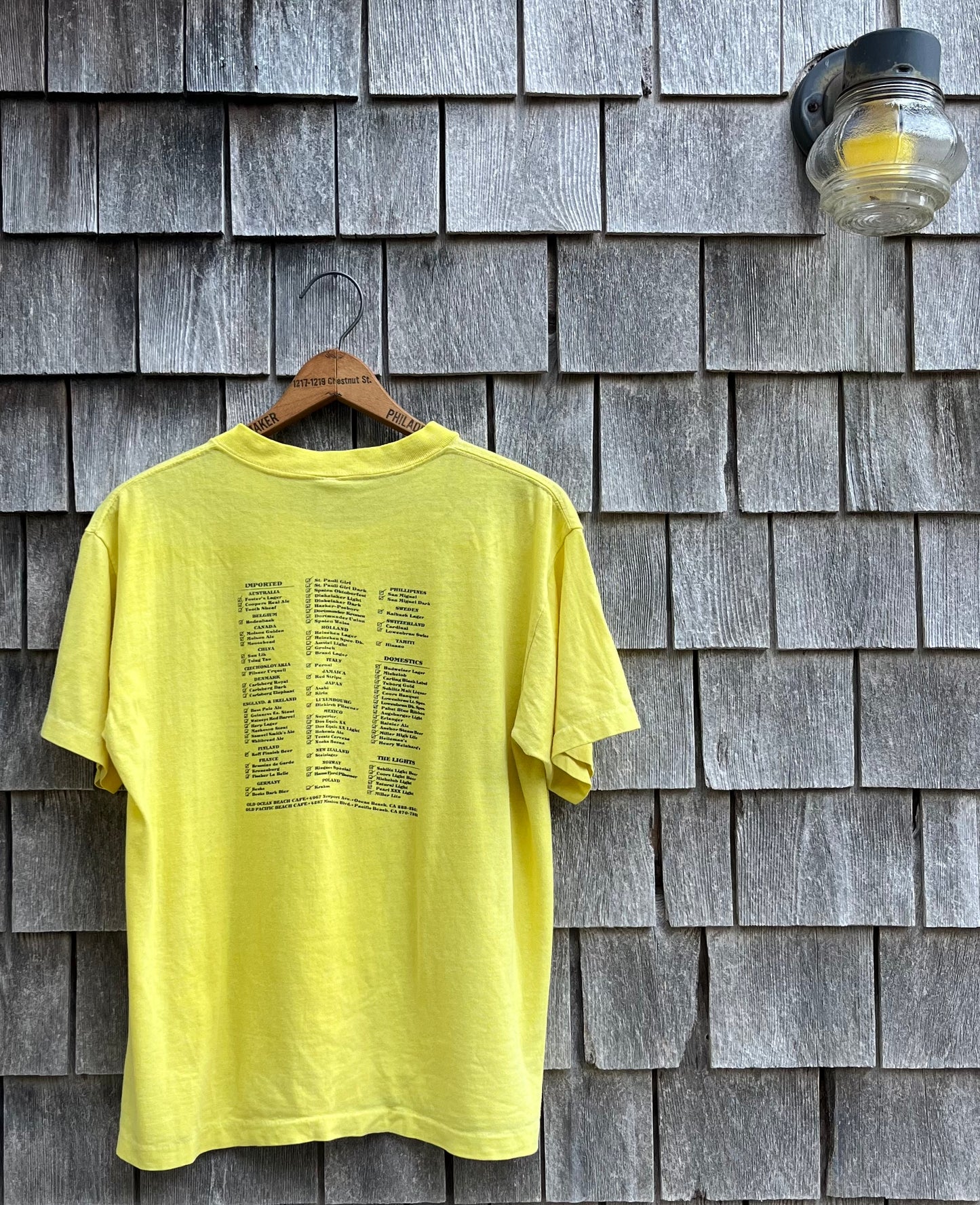 70s Old Pacific Beach Cafe 'Beer Drinkers Hall of Fame' T-Shirt (M)