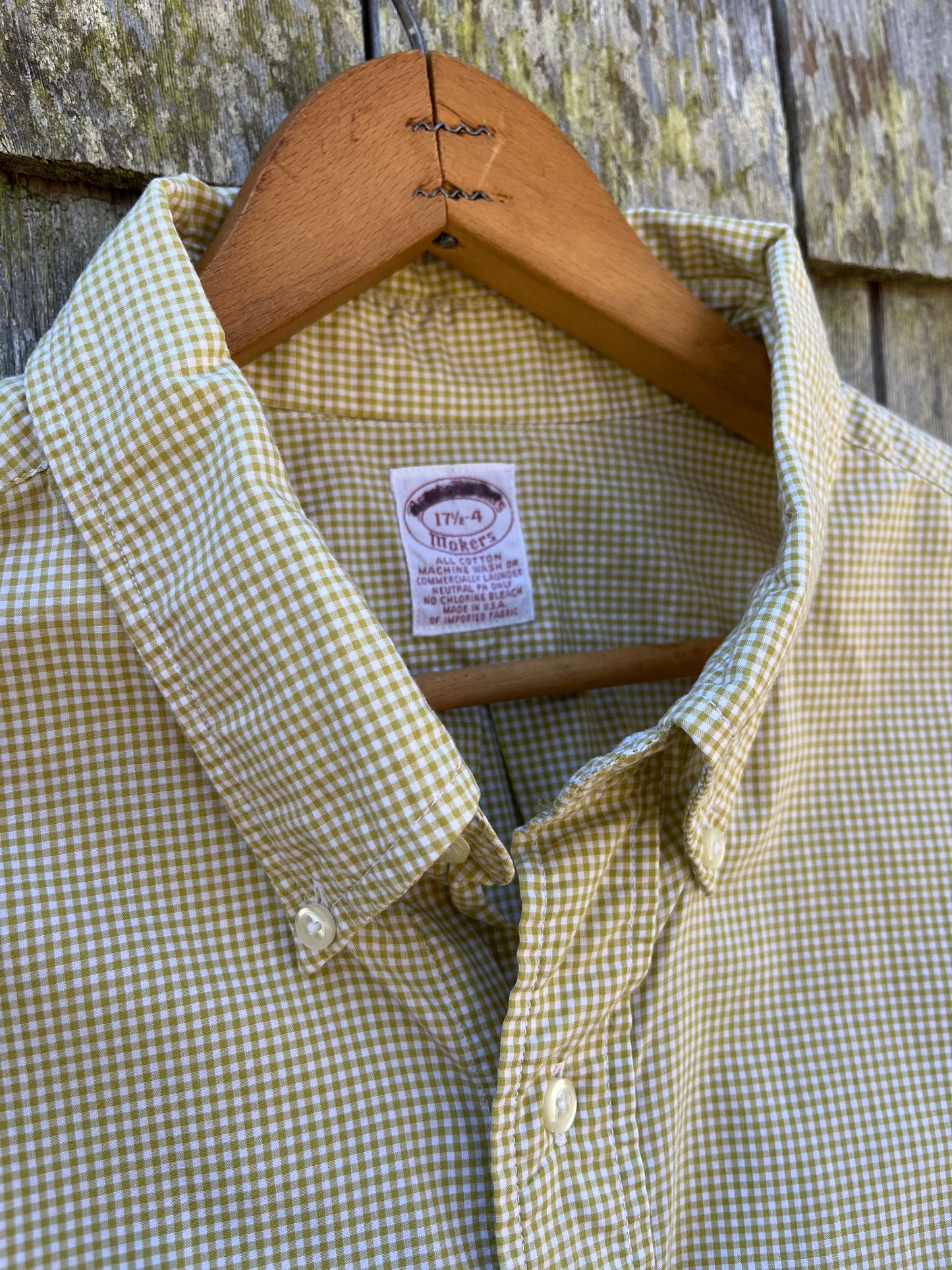 90s Brooks Brothers Makers Cotton Broadcloth Button Down Shirt (17.5/XL)