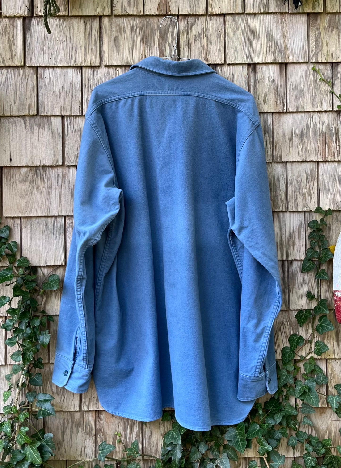 80s Woolrich Cotton Chamois Flannel Button Front Shirt (XL/XXL)