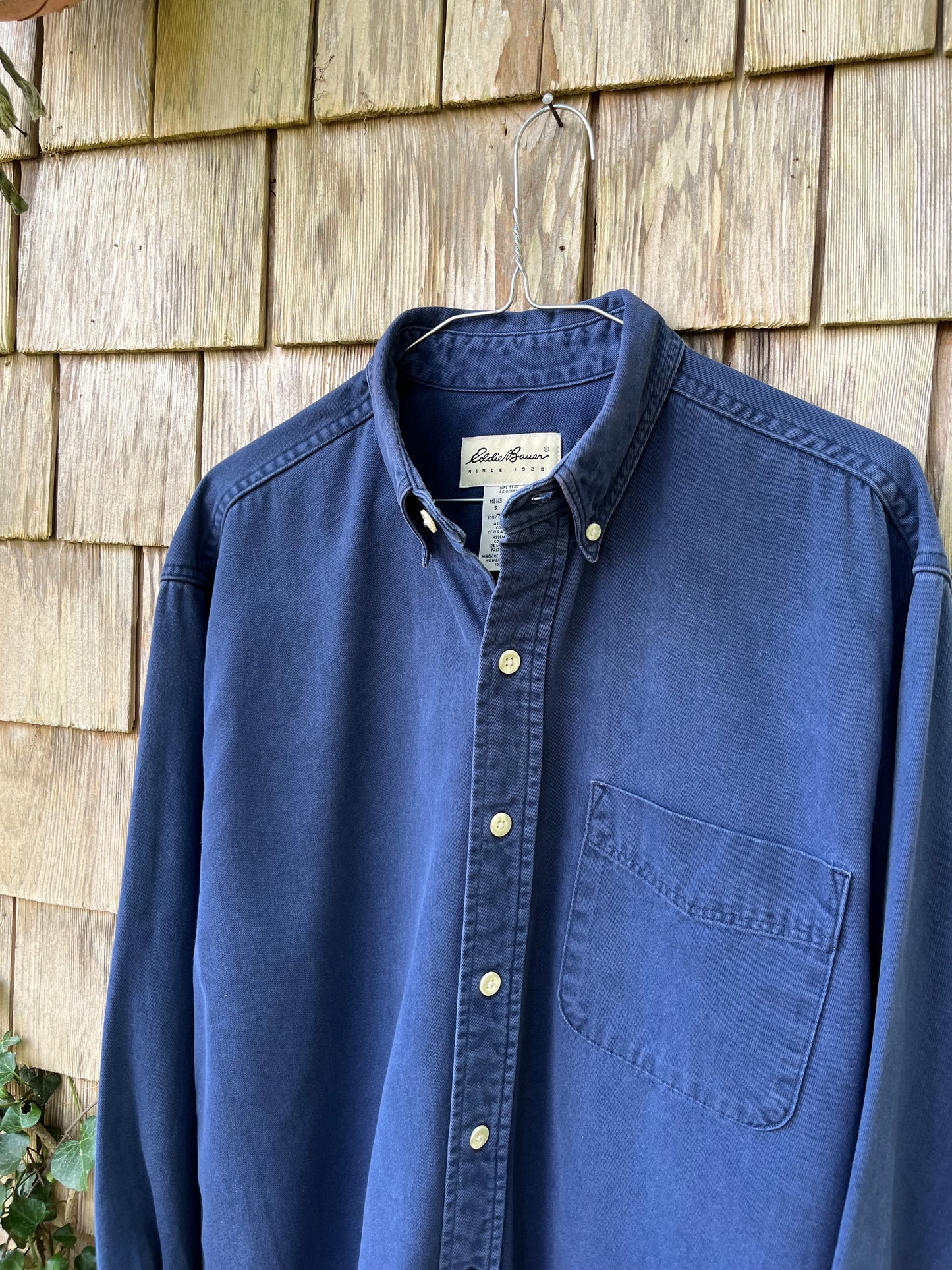 90s Eddie Bauer Chamois Flannel Button Down Shirt (L)