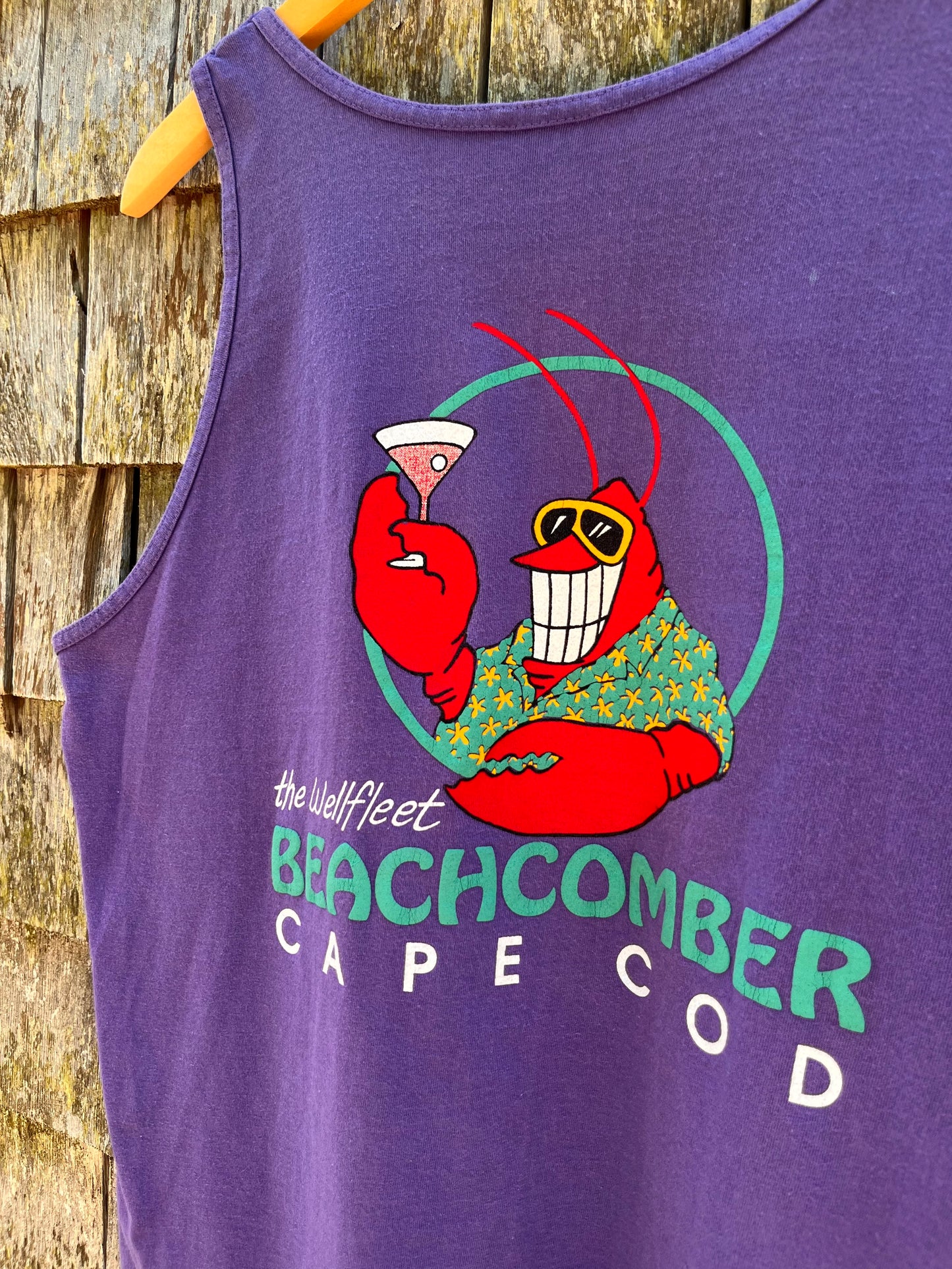 90s Wellfleet Beachcomber Lobster Logo Tank Top (L)