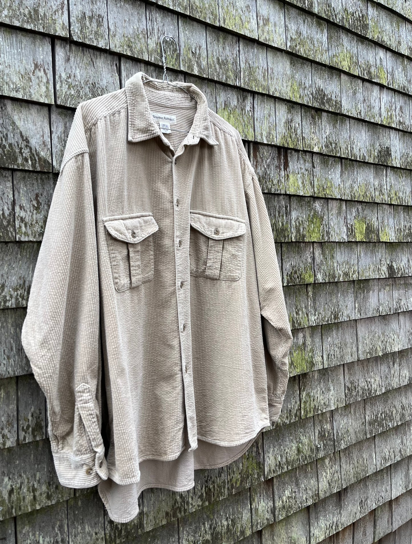 90s Banana Republic Wide Wale Corduroy Shirt (XL/XXL)
