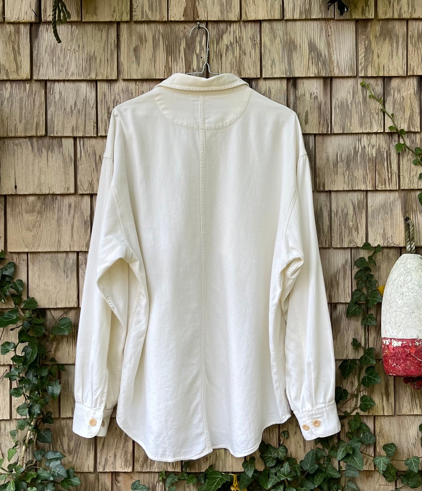 90s GAP Cotton Twill Button Front Work Shirt (XL)