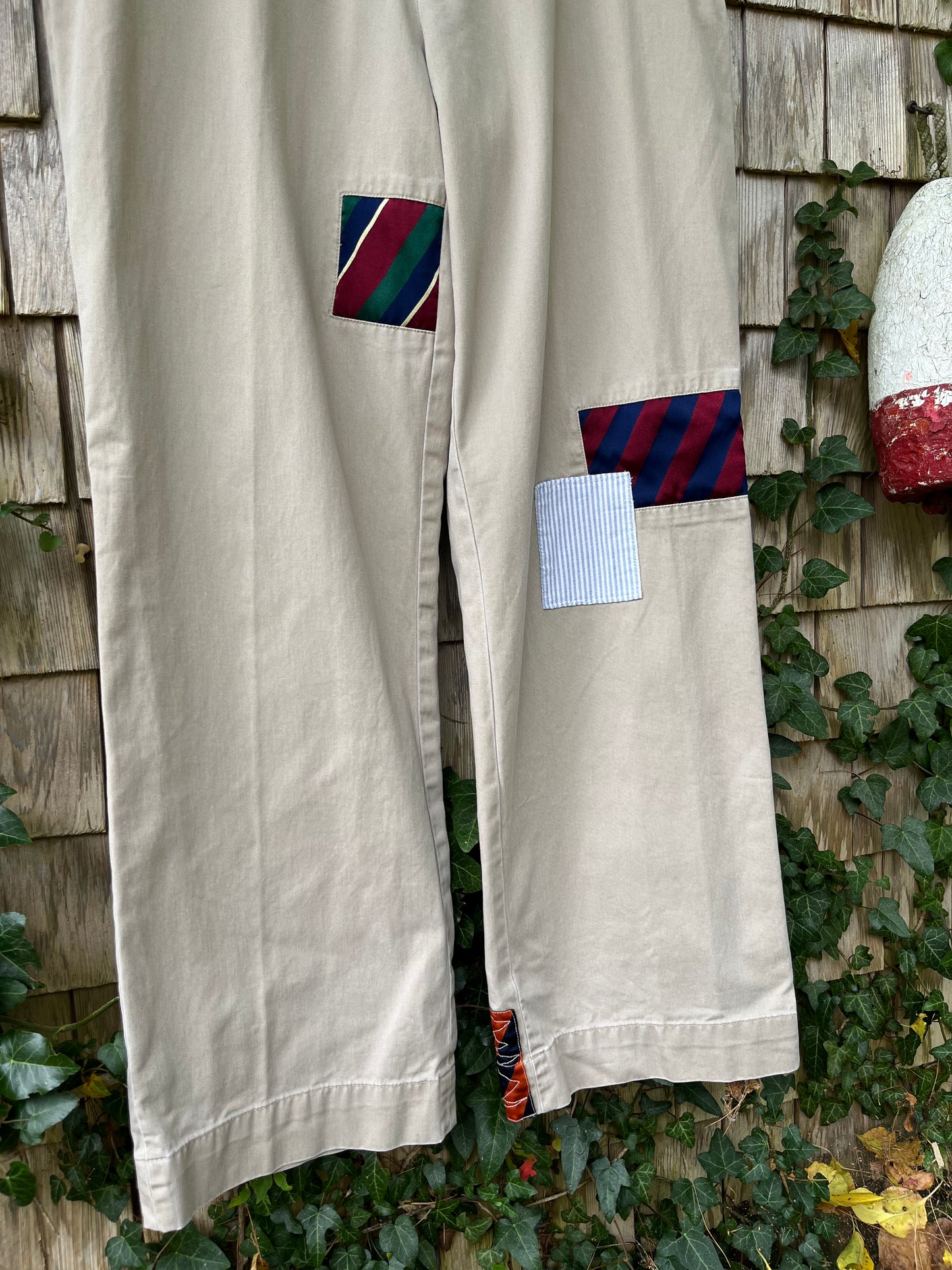 00s Ralph Lauren Rugby Silk Repp Patch Cotton Chino Pants (34/31)