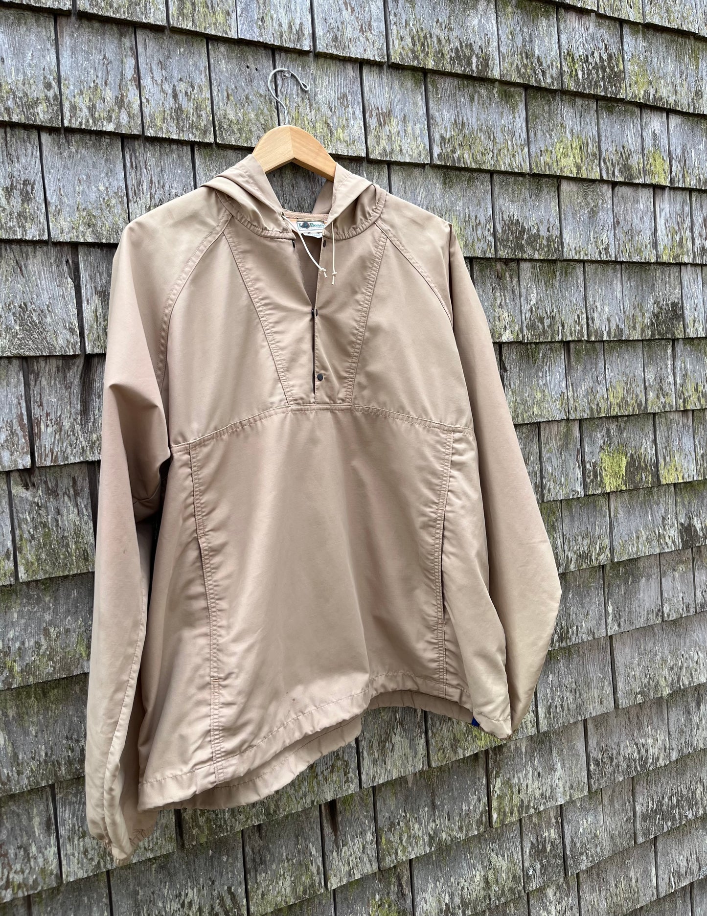 80s L.L. Bean Nylon Cotton Blend Anorak Jacket (XL)
