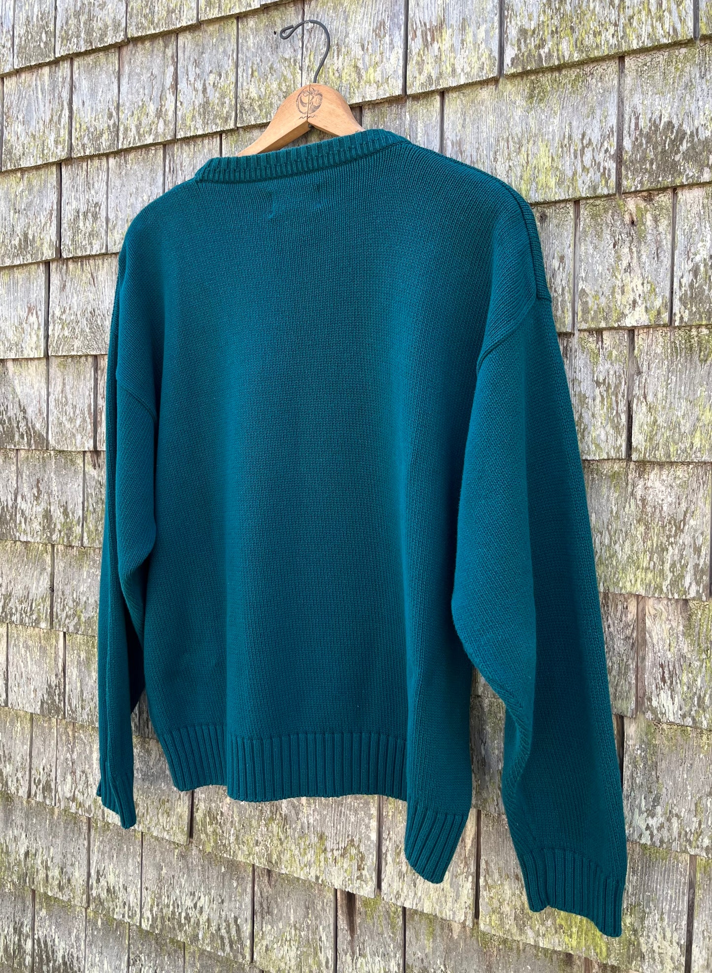 90s Eddie Bauer Crewneck Cotton Knit Sweater (XL)