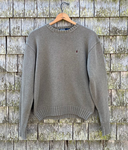 90s Polo Ralph Lauren Crewneck Cotton Knit Sweater (M/L)