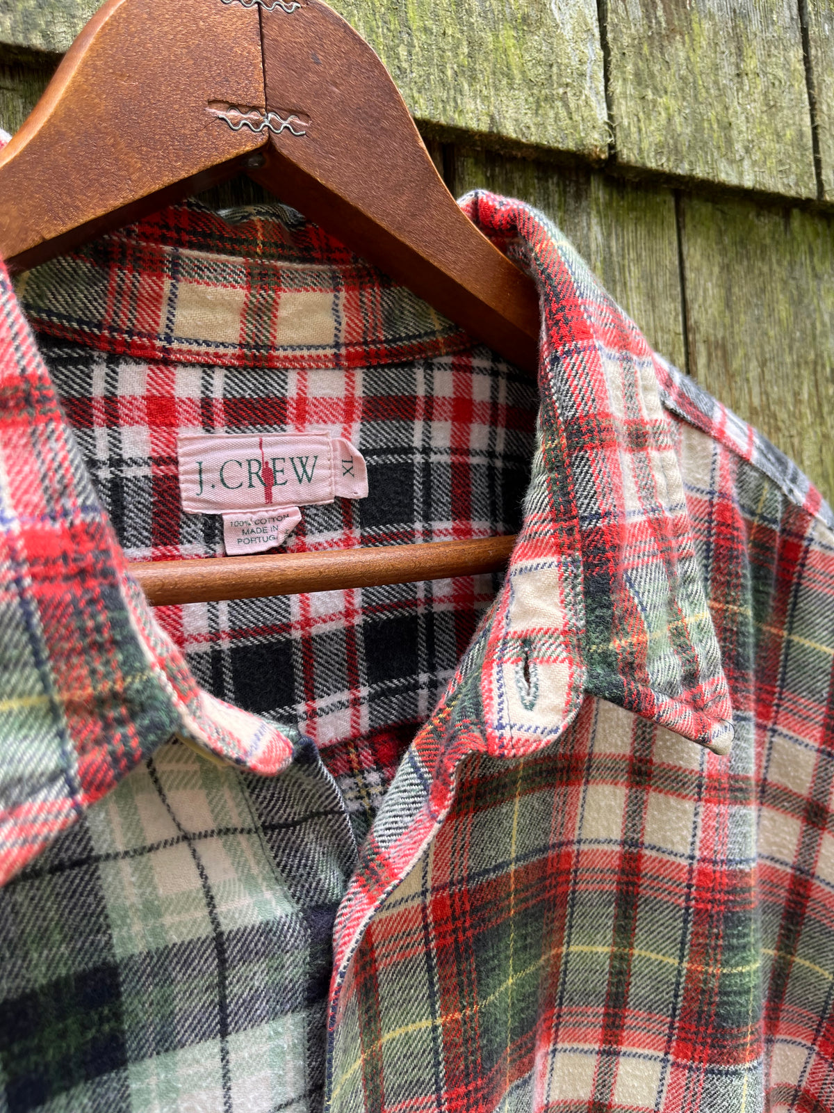 90s J.Crew Cotton Flannel Fun Shirt (XL)