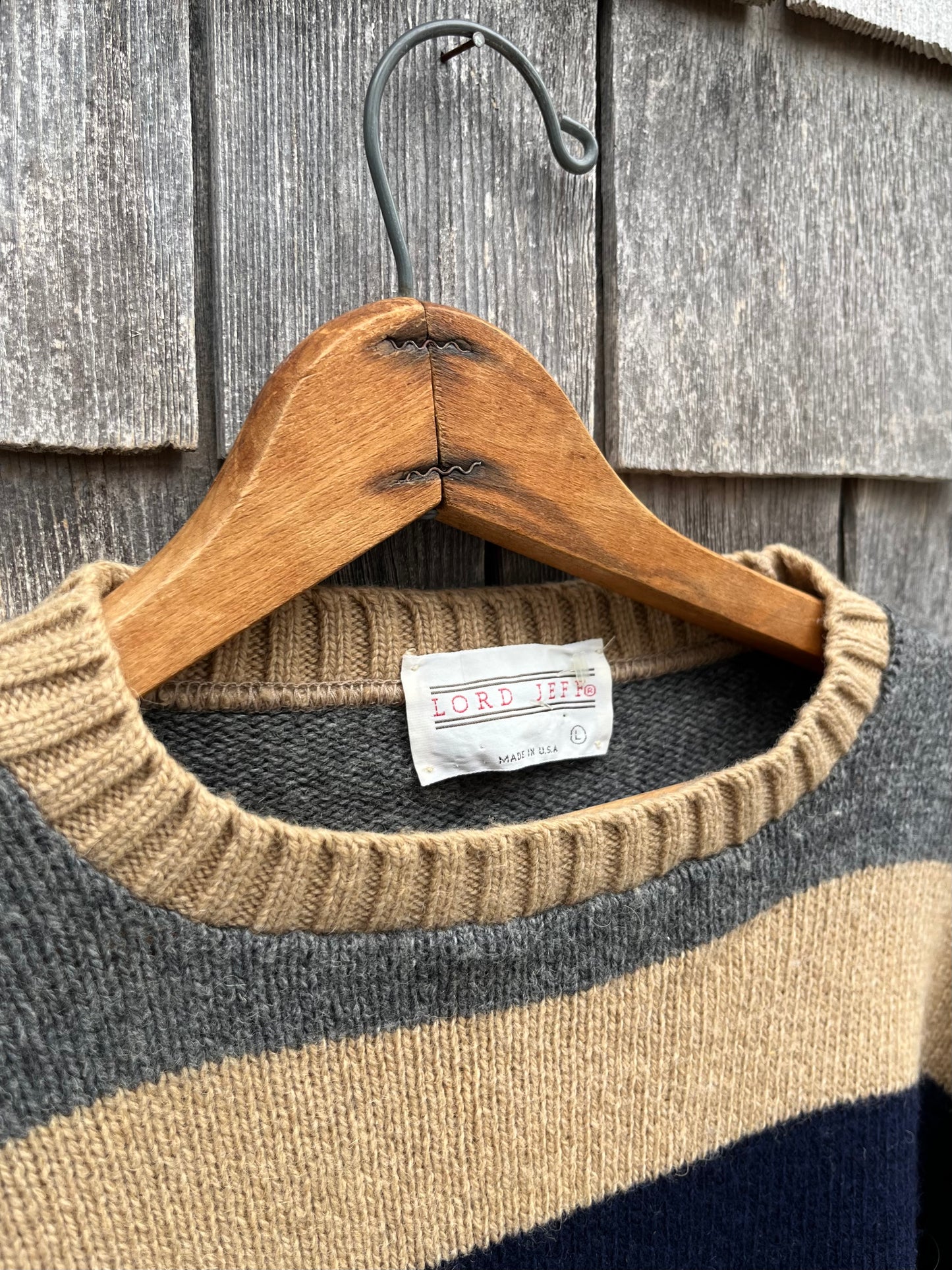 80s Lord Jeff Shetland Wool Sweater (L/XL)