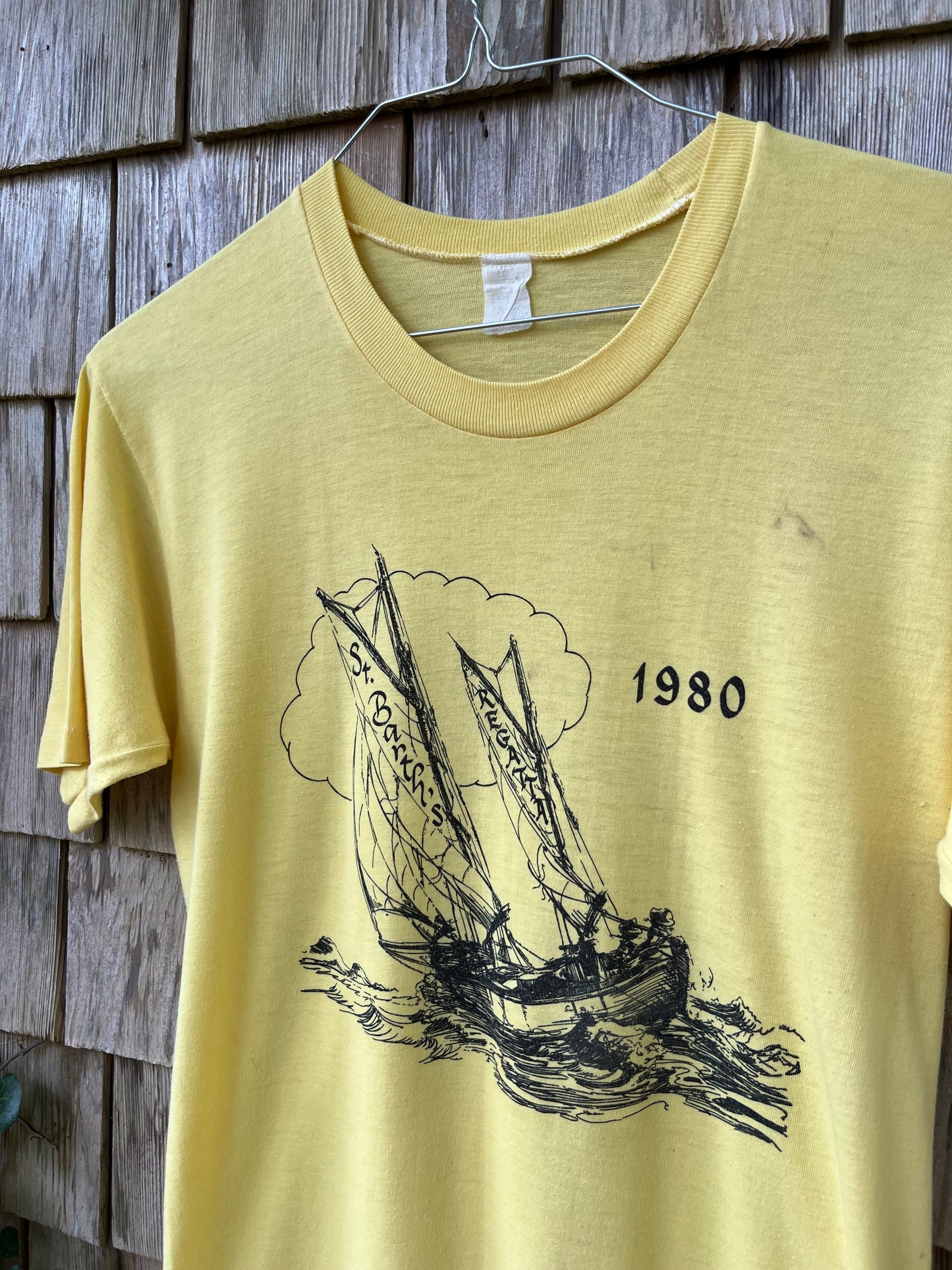 80s St. Barthes Regatta T-Shirt (S)