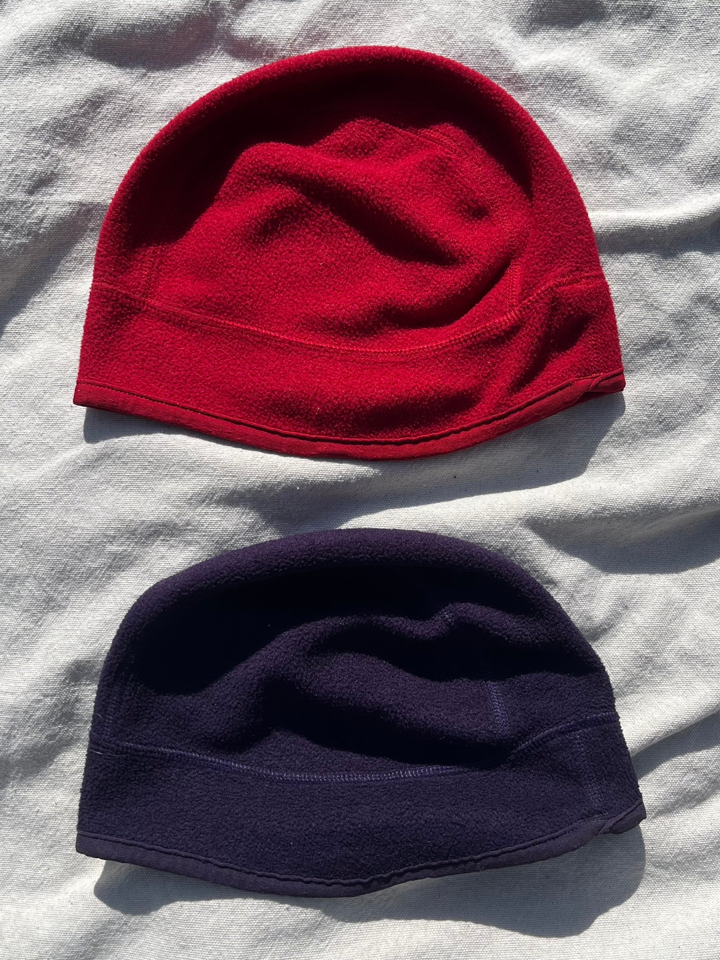 90s Patagonia Lightweight Fleece Beanies (x2) (Large)
