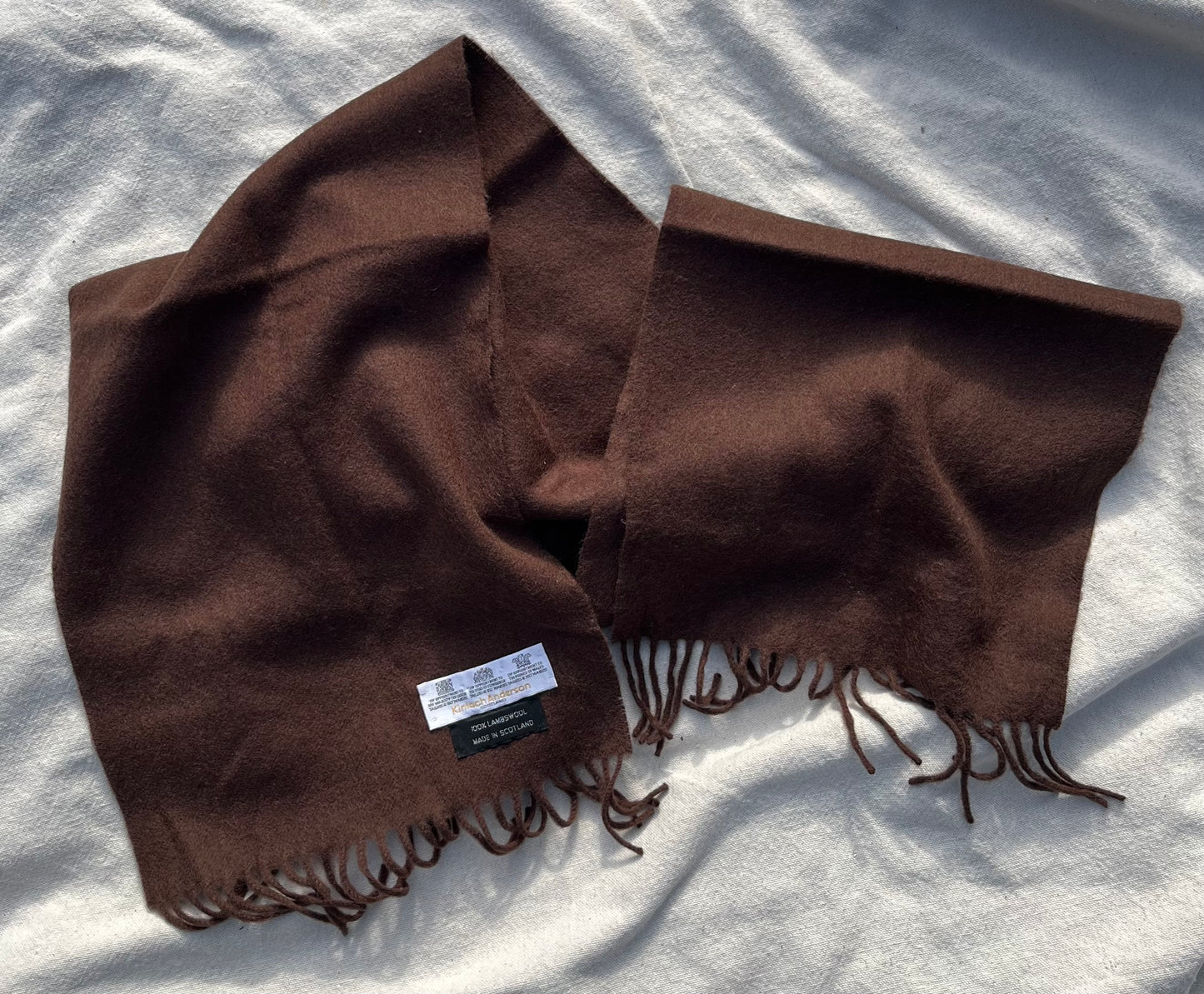 80s Kinloch Anderson of Scotland 100% Lambswool Scarf