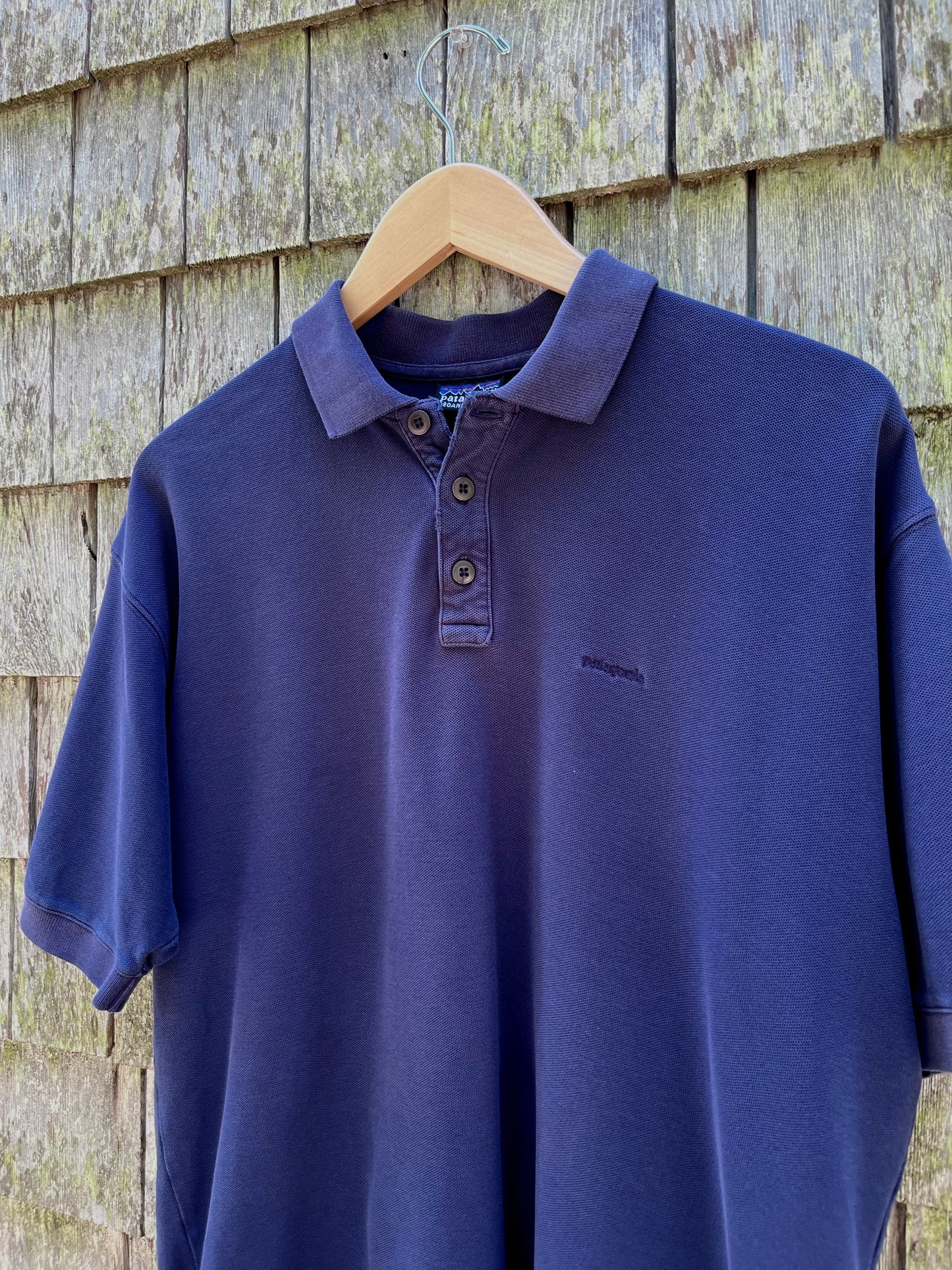 90s Patagonia Cotton Pique Polo Shirt (L)