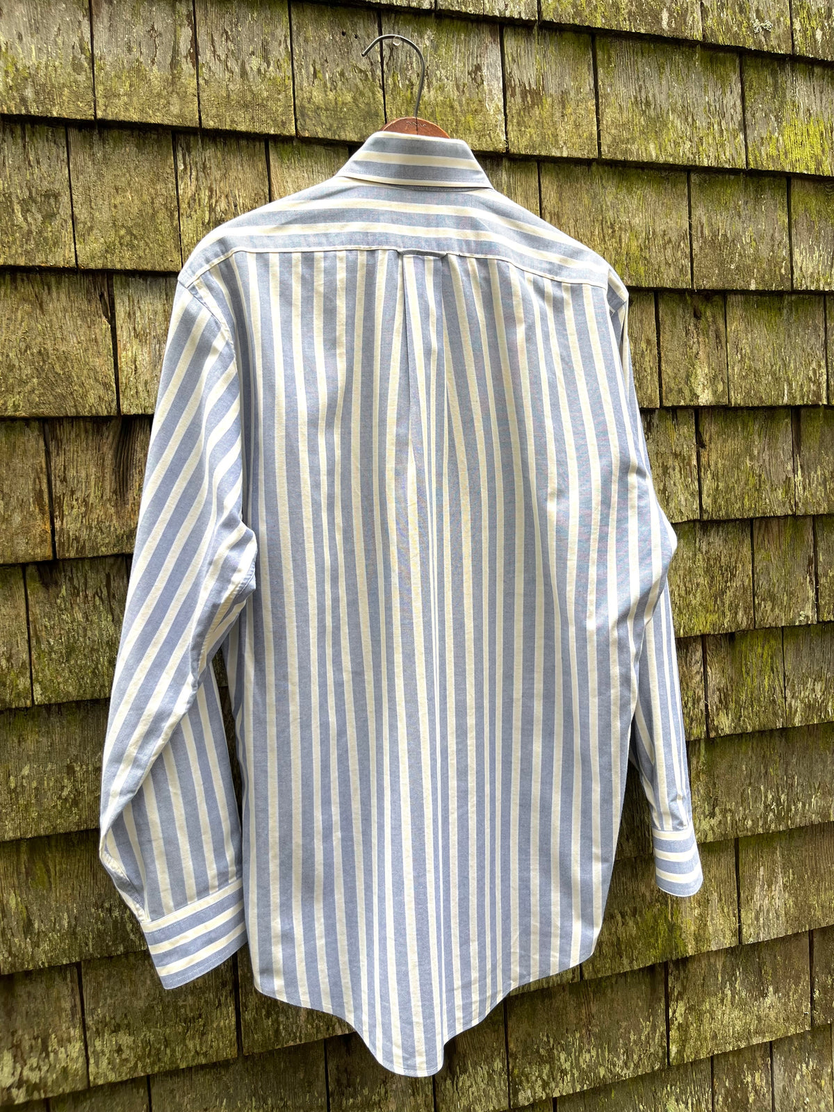 80s J.Crew Candy Stripe Cotton Oxford Cloth Button Down Shirt (M)