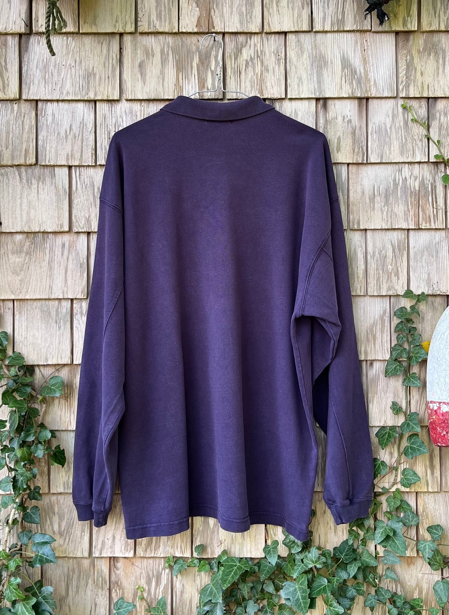 90s Banana Republic Long Sleeve Cotton Polo Shirt (L)