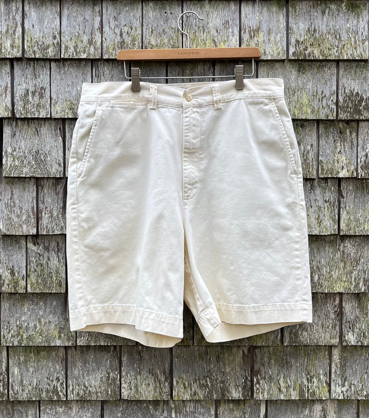 90s Polo Ralph Lauren ‘Philip’ Flat Front Cotton Twill Shorts (34,8”)