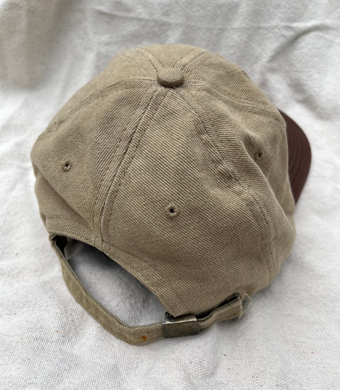90s Wooden Boat Magazine Leather Brim Strapback Cap (OSFA)