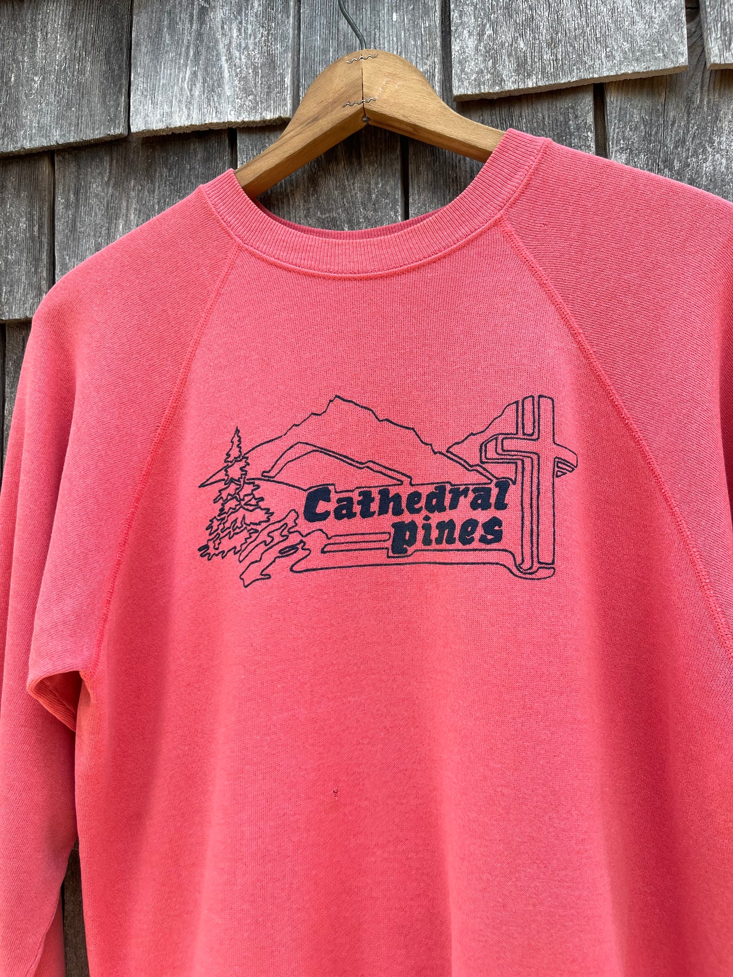 80s Cathedral Pines Campground Eustis Maine Crewneck Sweatshirt (L)