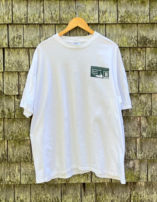 00s Nantucket Beach Permit T-Shirt (XL/XXL)