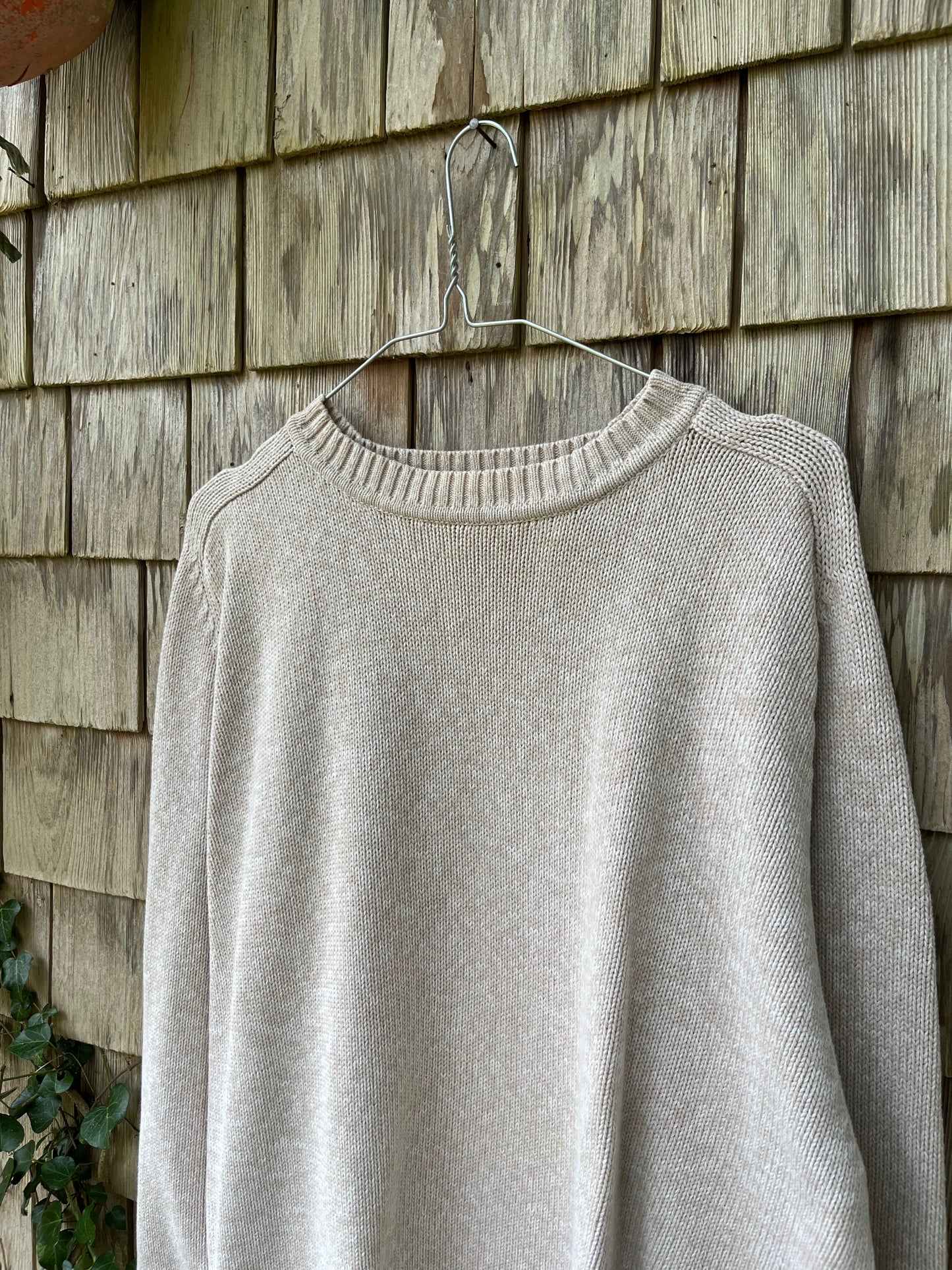 90s St. John’s Bay Cotton Knit Crewneck Sweater (L)