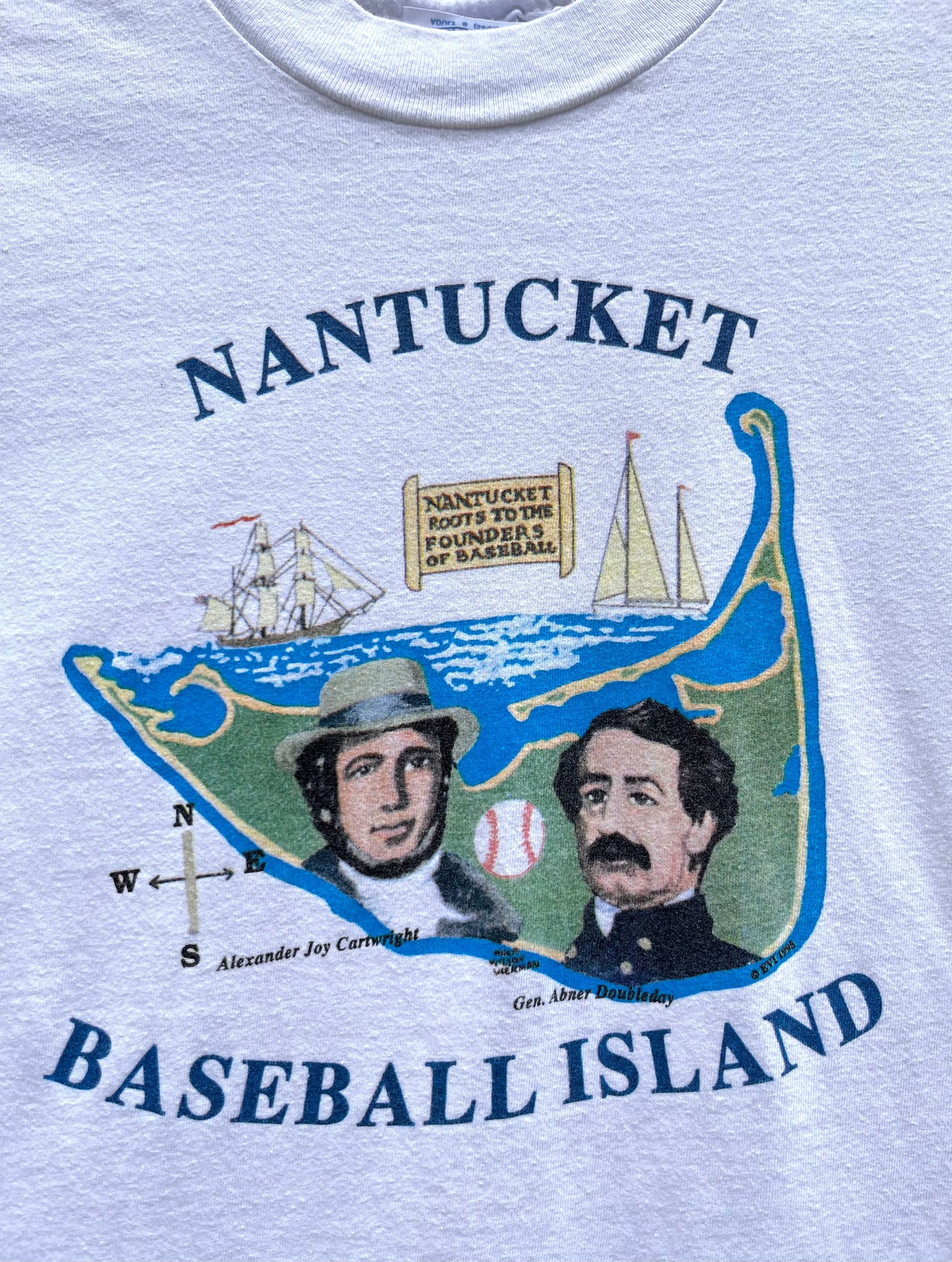 90s Nantucket Baseball Island T-Shirt (S)