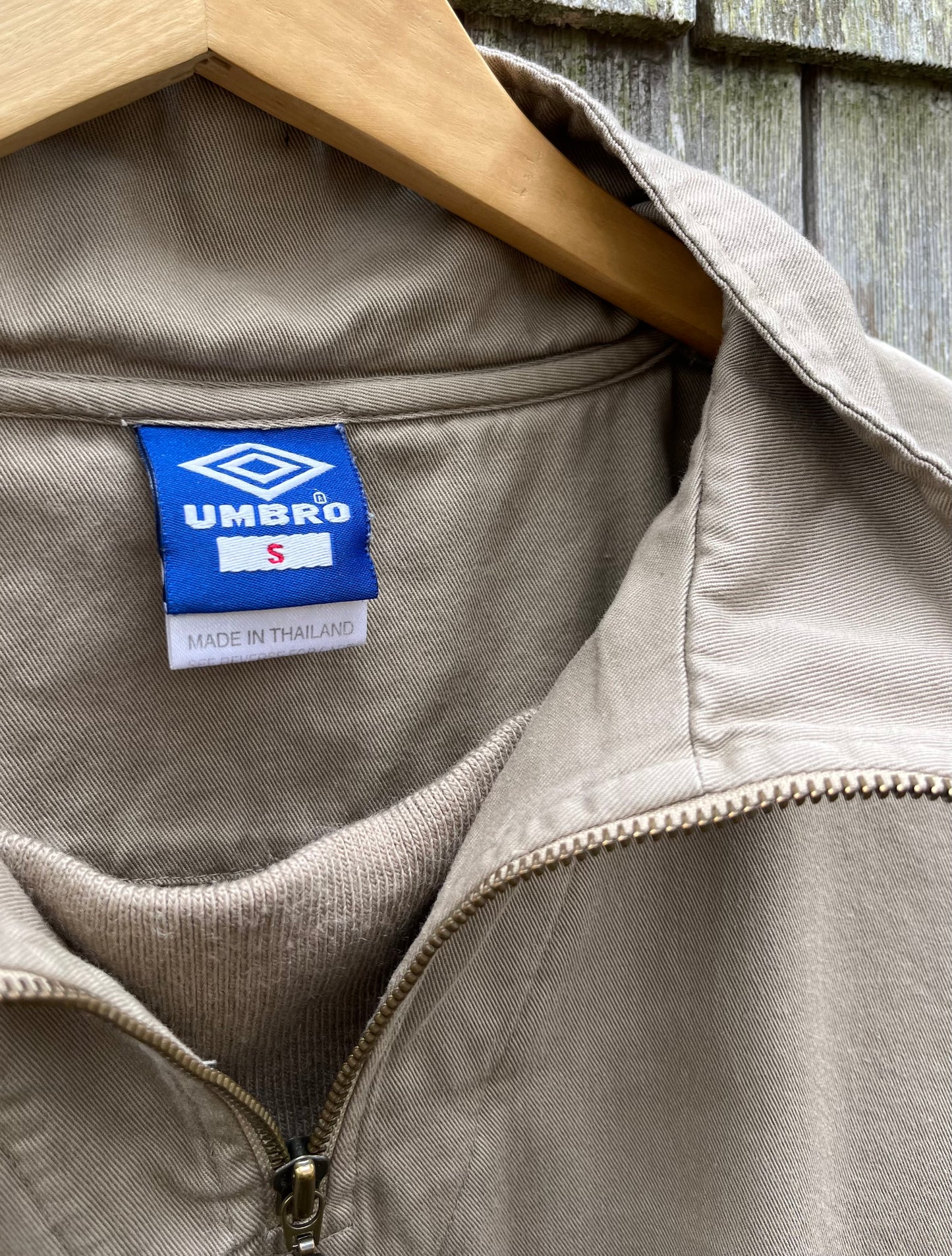 90s Umbro Cotton Quarter-Zip Pullover (M)
