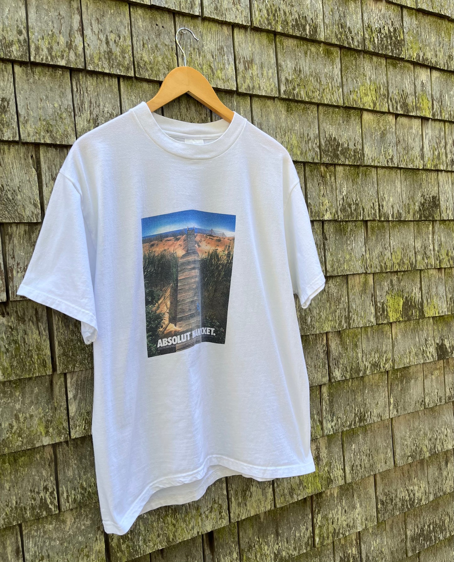 90s Absolut Nantucket Nationsbank Clambake T-Shirt (L)