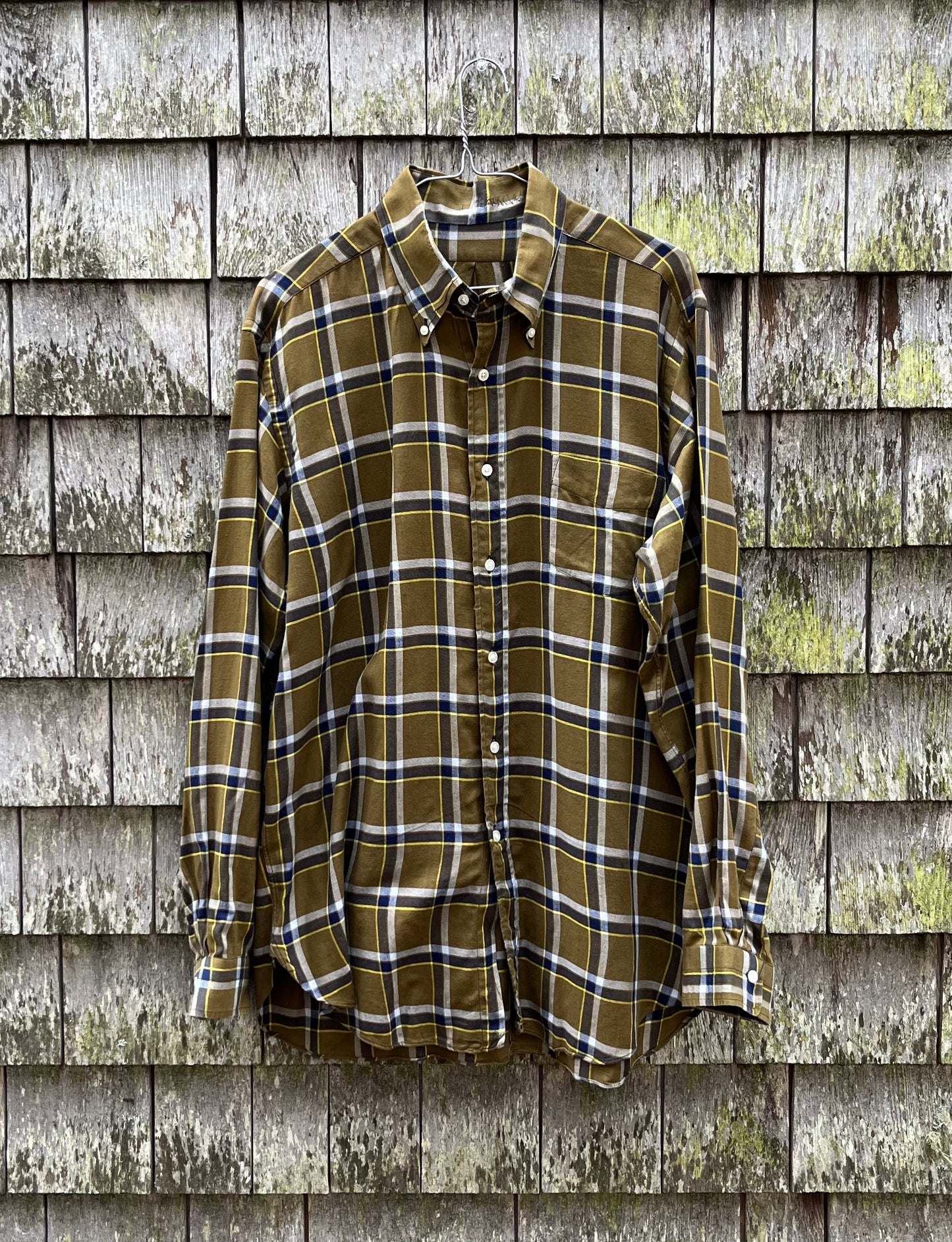 60s Sero Lightweight Brushed Cotton Button Down Shirt (L/XL)