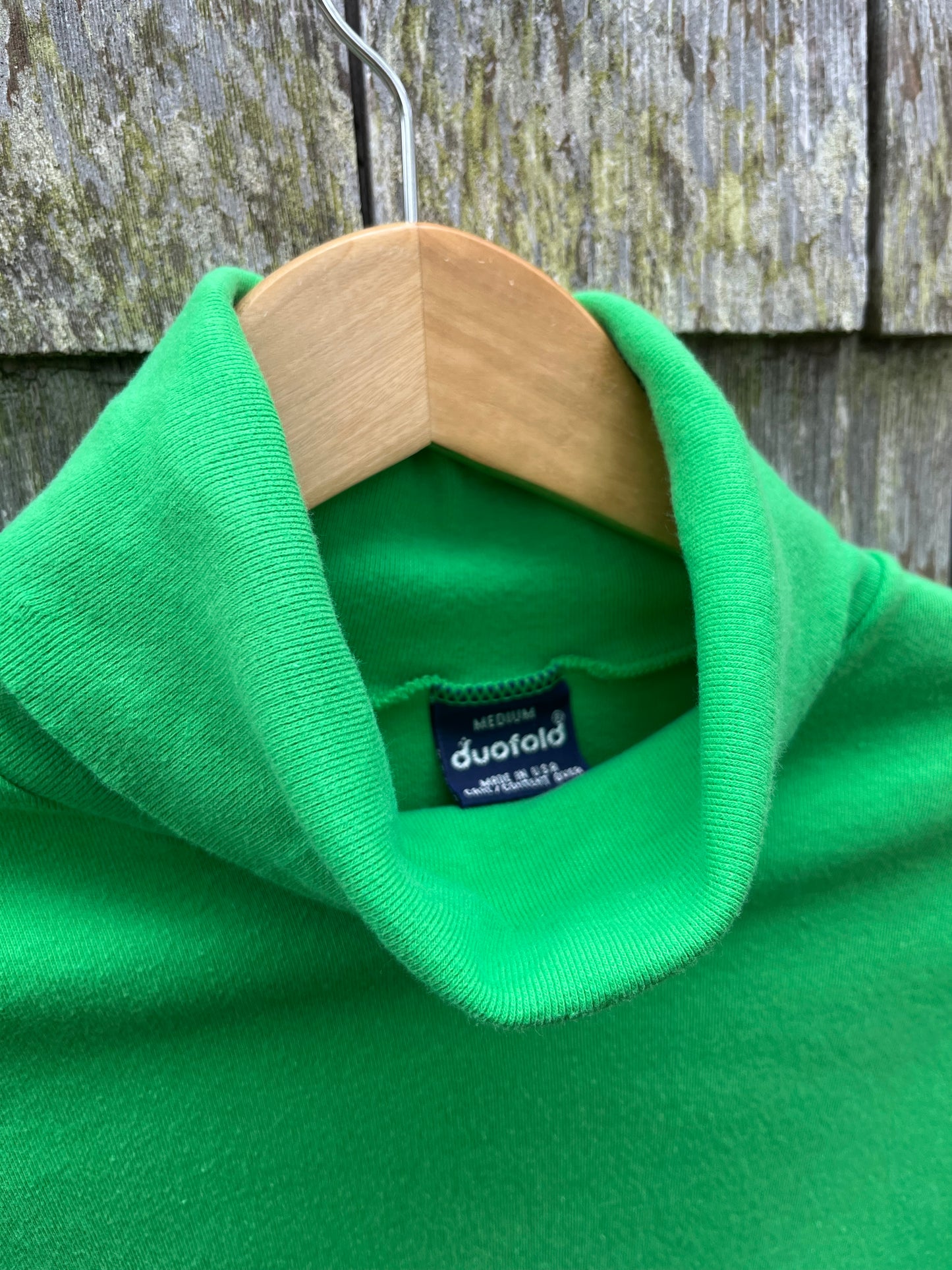 90s Duofold Cotton Turtleneck Shirt (M)