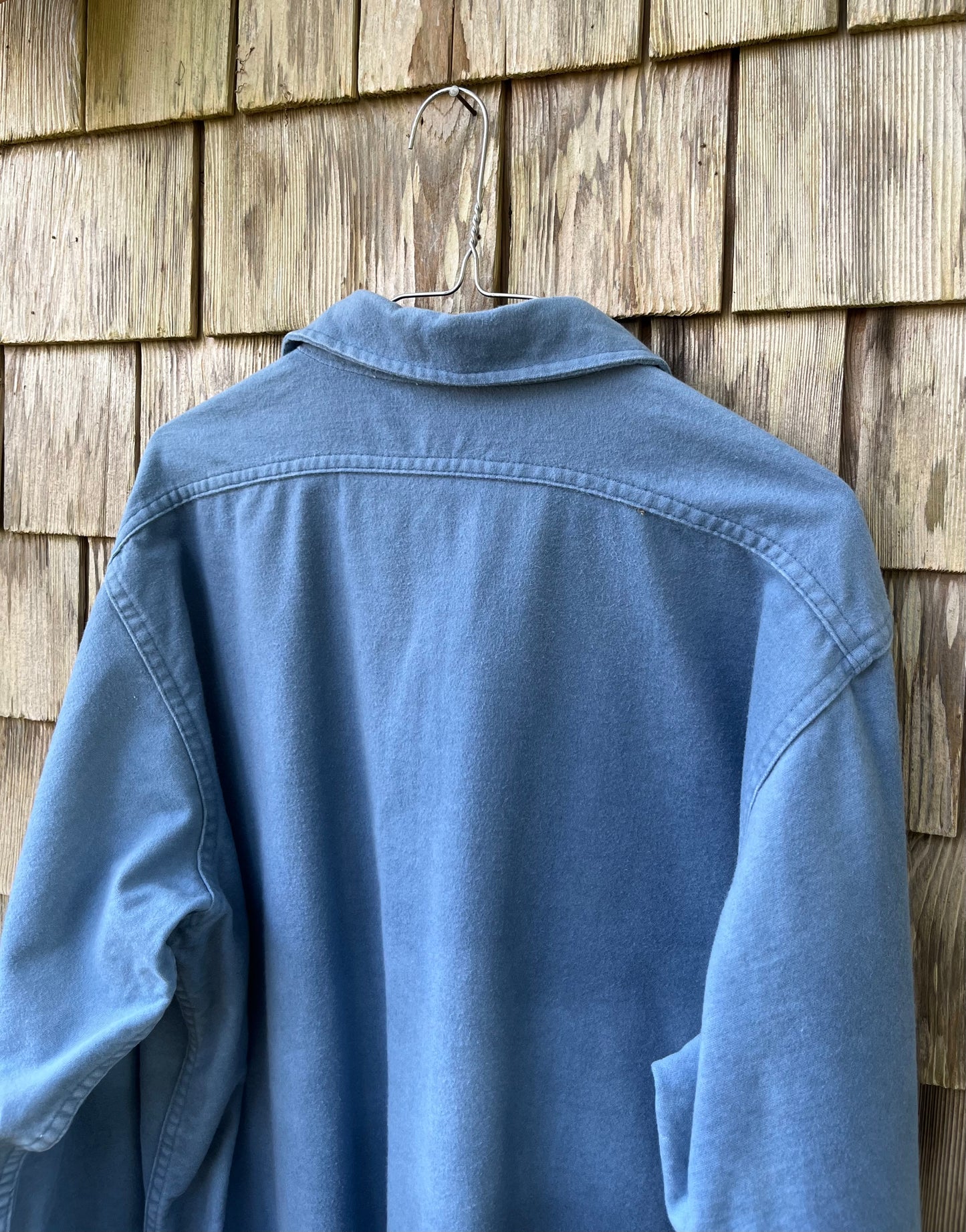 80s Woolrich Cotton Chamois Flannel Button Front Shirt (XL/XXL)