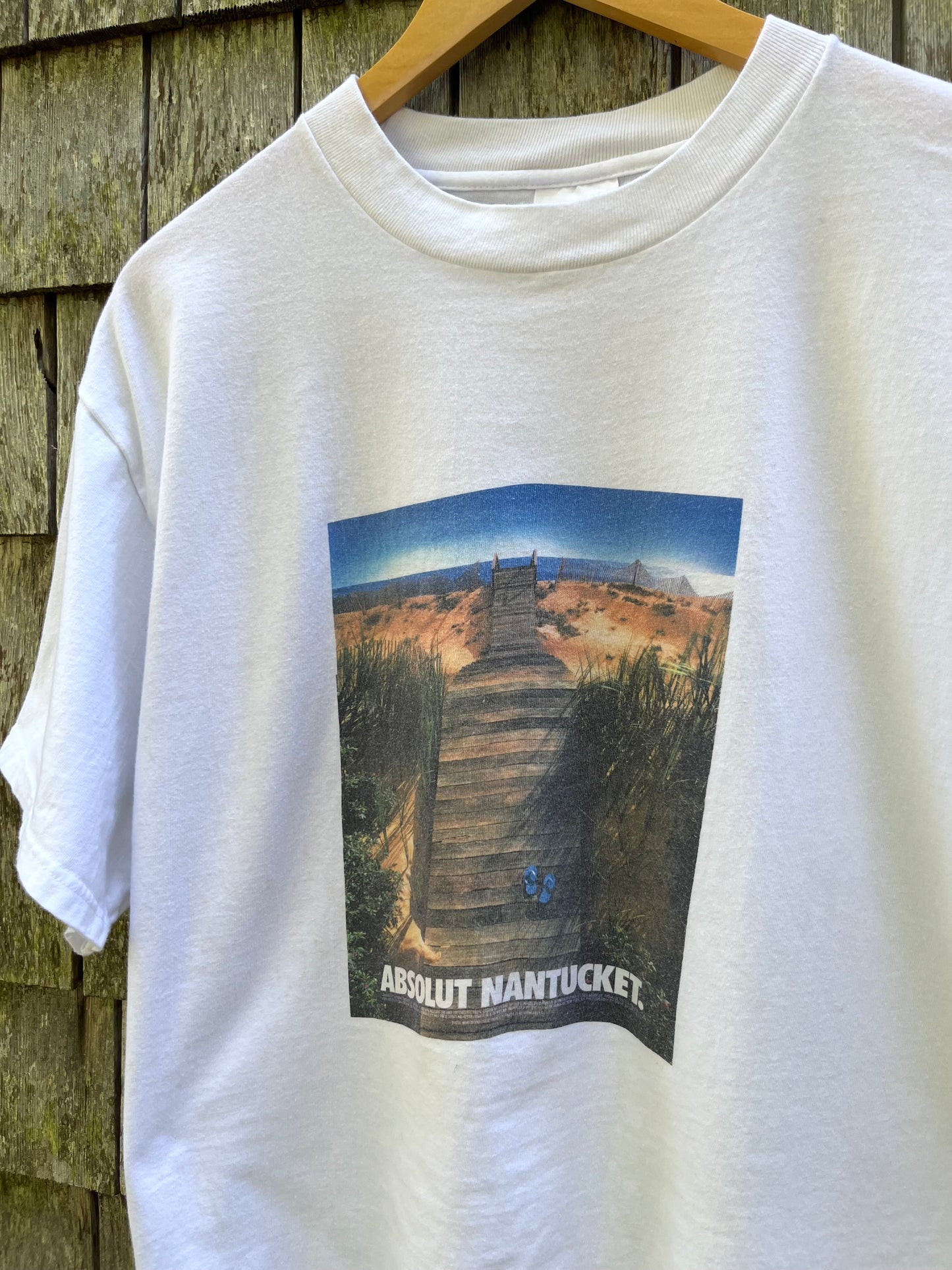 90s Absolut Nantucket Nationsbank Clambake T-Shirt (L)