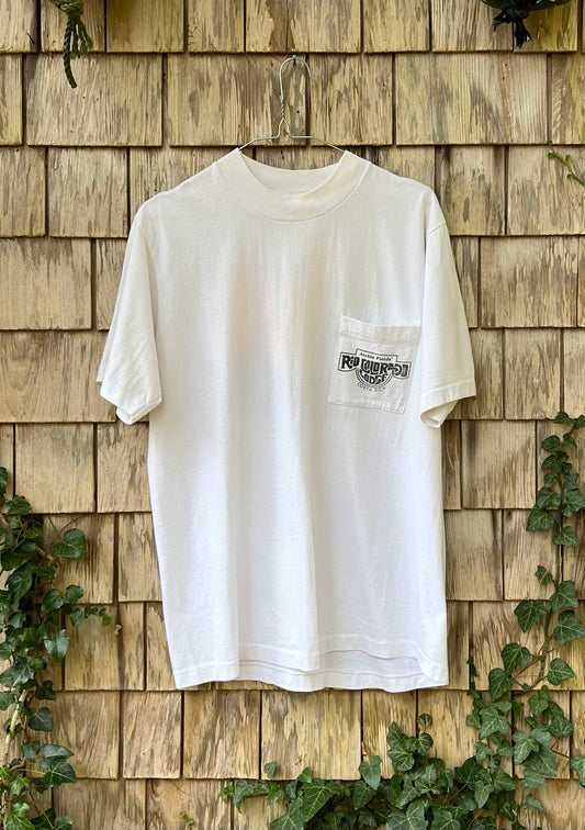 90s Archie Field's Rio Colorado Fishing Lodge Costa Rica Pocket T-Shirt (L)