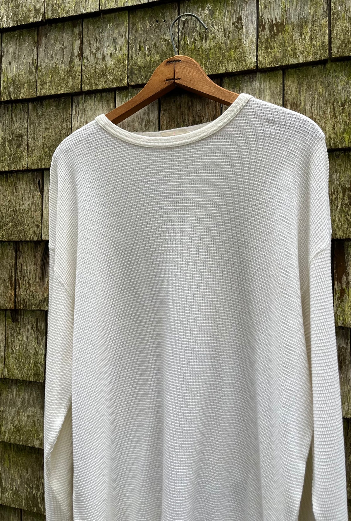 90s J.Crew Cotton Waffle Knit Thermal Shirt (L)