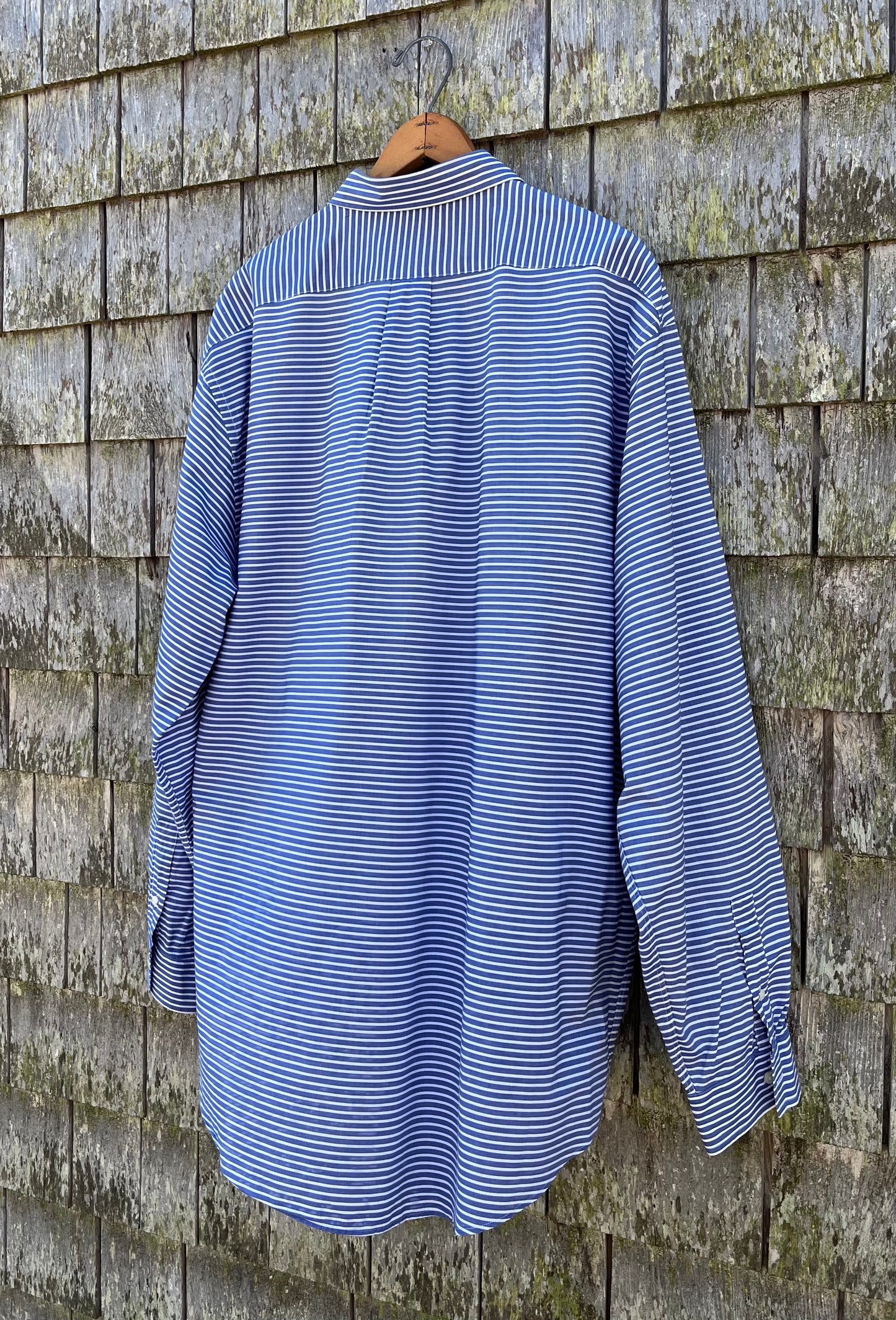 90s J.Crew Cotton Broadcloth Button Front Shirt (XL)