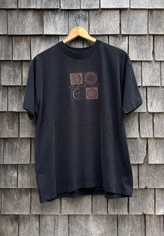 90s Cape Cod Sun & Moon T-Shirt Black (XL)