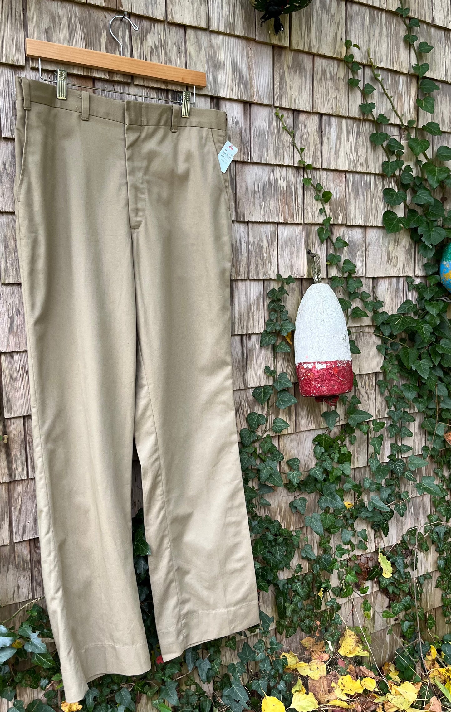 80s Harvard Coop Deadstock Cotton Chino Trousers (34/32)