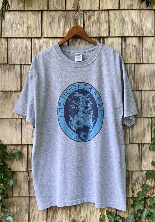 00s Hookers Ball Cape Cod Commercial Line Fishermen Benefit T-Shirt (L)