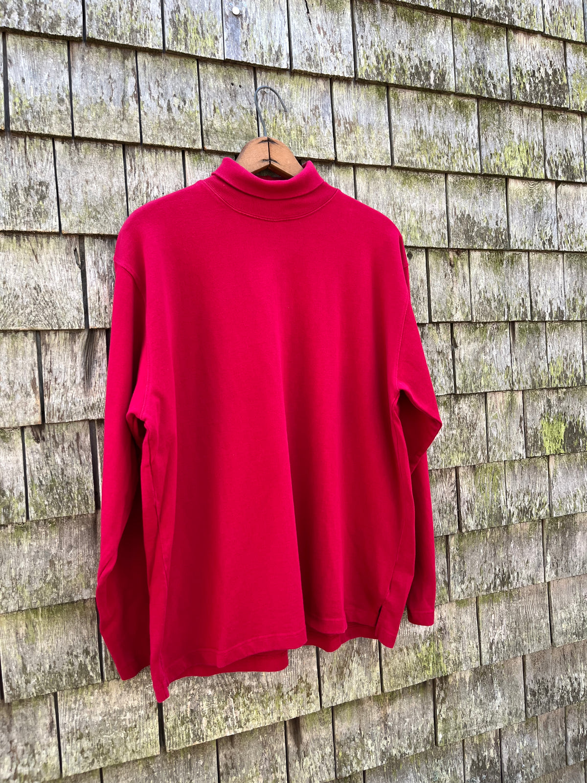 90s J.Crew Heavyweight Cotton Turtleneck Shirt (L)