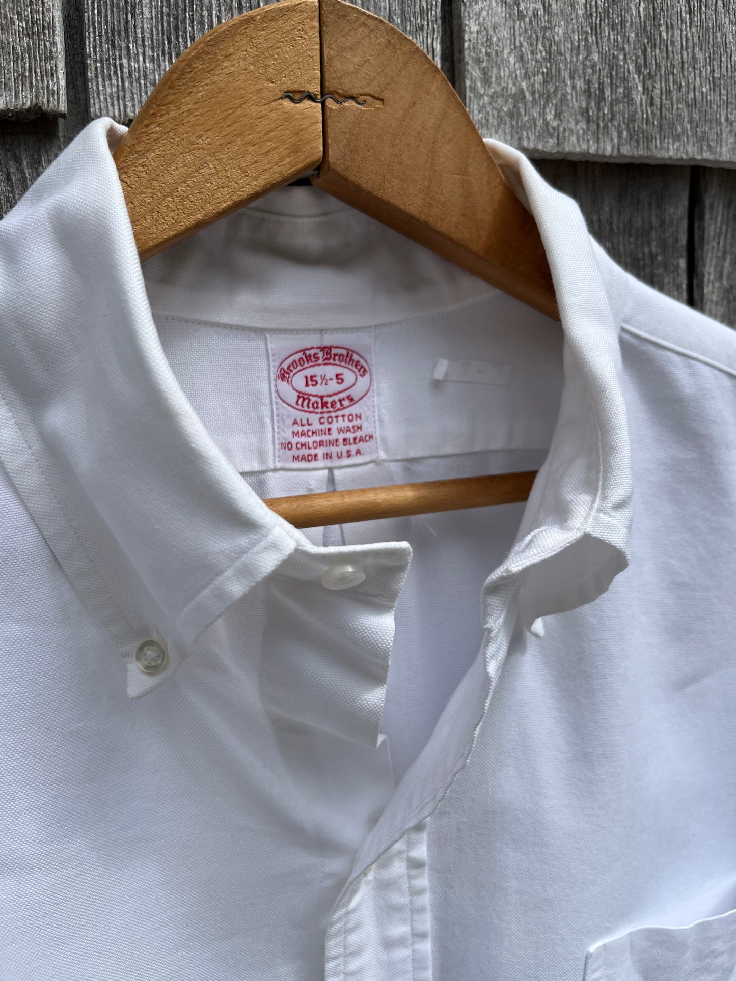 80s Brooks Brothers Makers 6-Button Oxford Cloth Button Down Shirt (15.5-5)